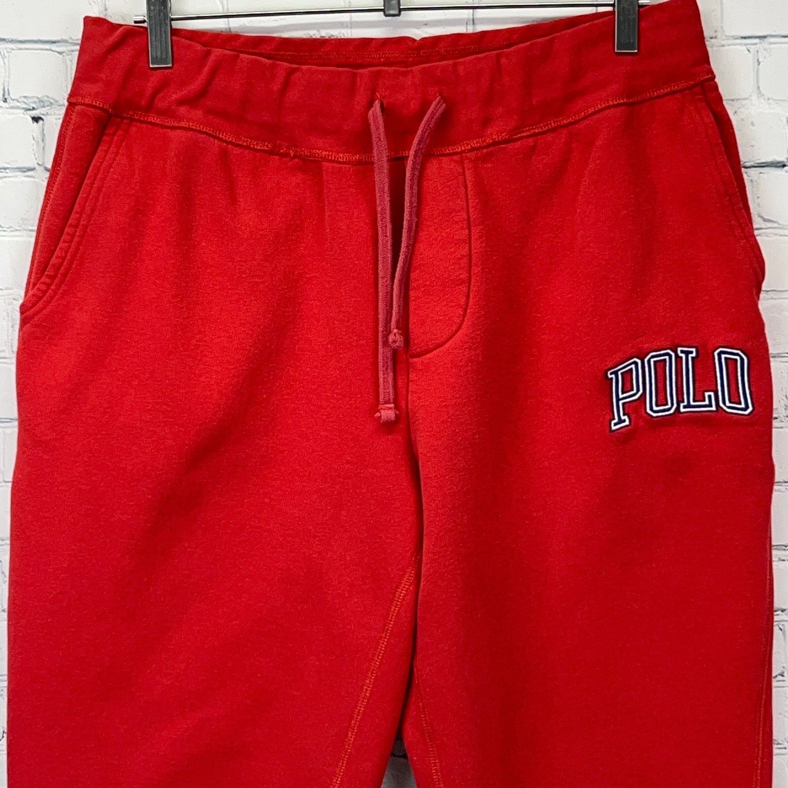 Polo Ralph Lauren Polo Ralph Lauren Joggers Sweatpants Logo Spell Out Red L Size US 36 / EU 52 - 4 Thumbnail