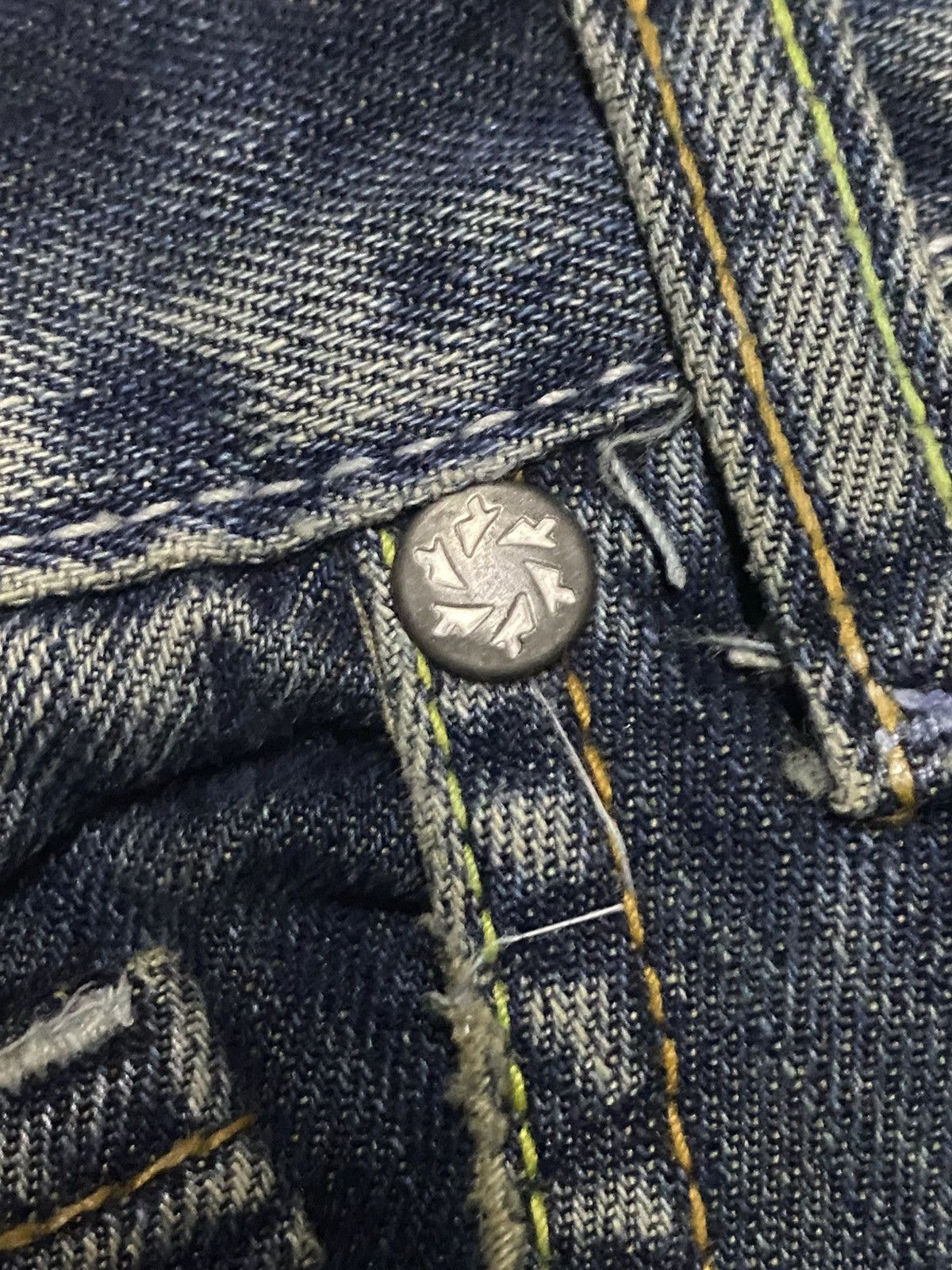 If Six Was Nine Takeshy Kurosawa State of the Art Denim Baggy Jeans Size US 30 / EU 46 - 14 Thumbnail