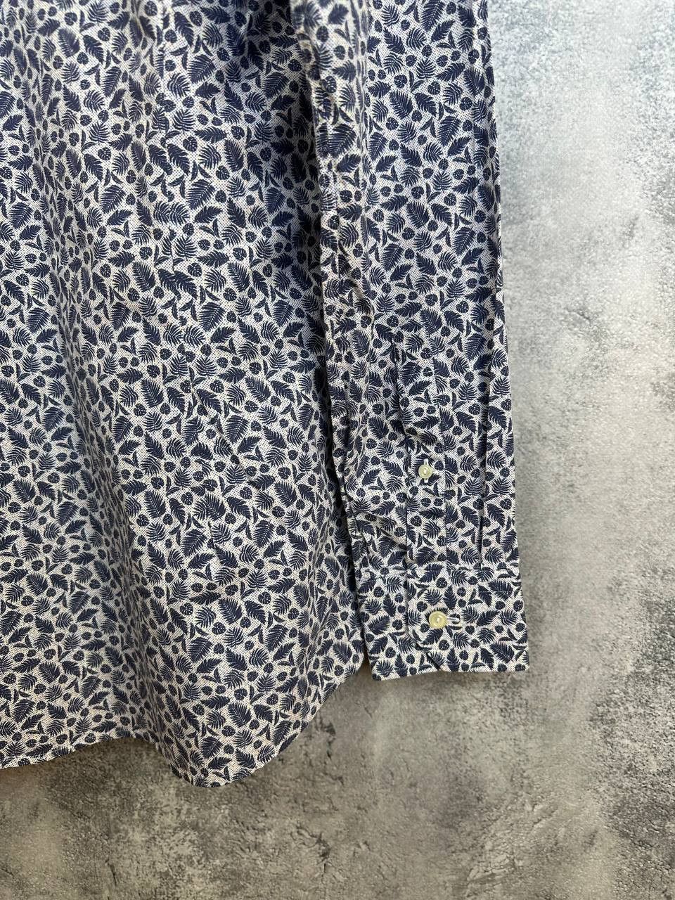 Eton Eton Button Up Shirt Floral Poplin Cotton LS Slim Fit Size US M / EU 48-50 / 2 - 9 Thumbnail