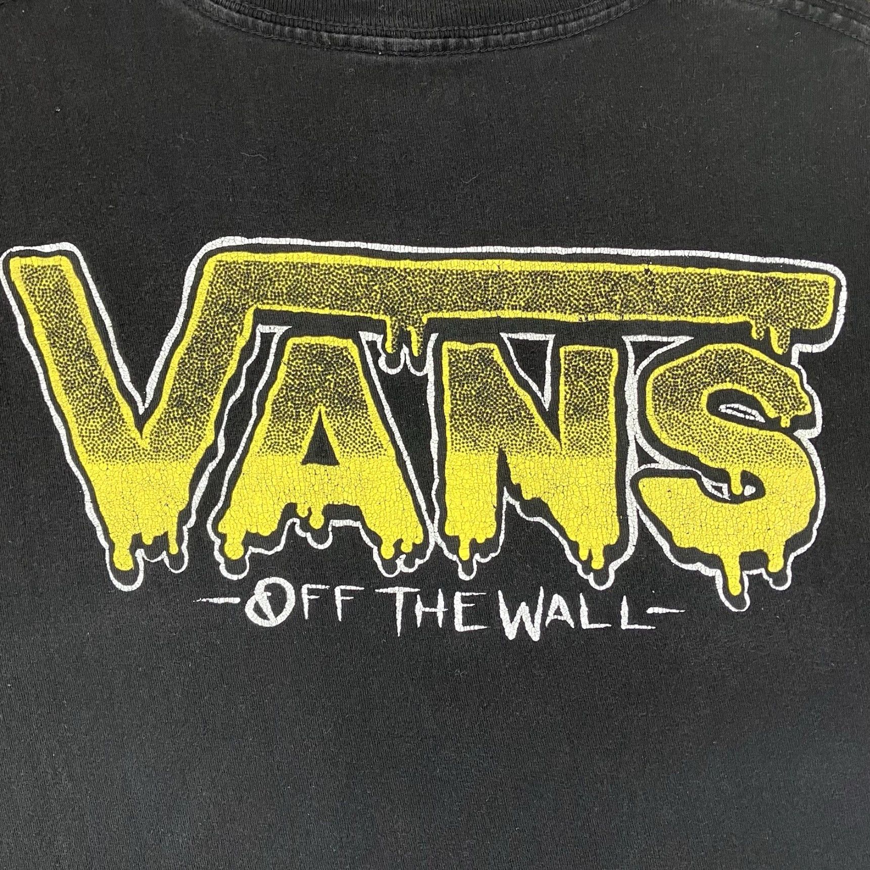 Vans VANS Mens T Shirt Short Sleeve Crew Neck Classic Fit Black Cotton Graphic Print 90s Retro Misfits Style Letters Logo Size US S / EU 44-46 / 1 - 3 Thumbnail