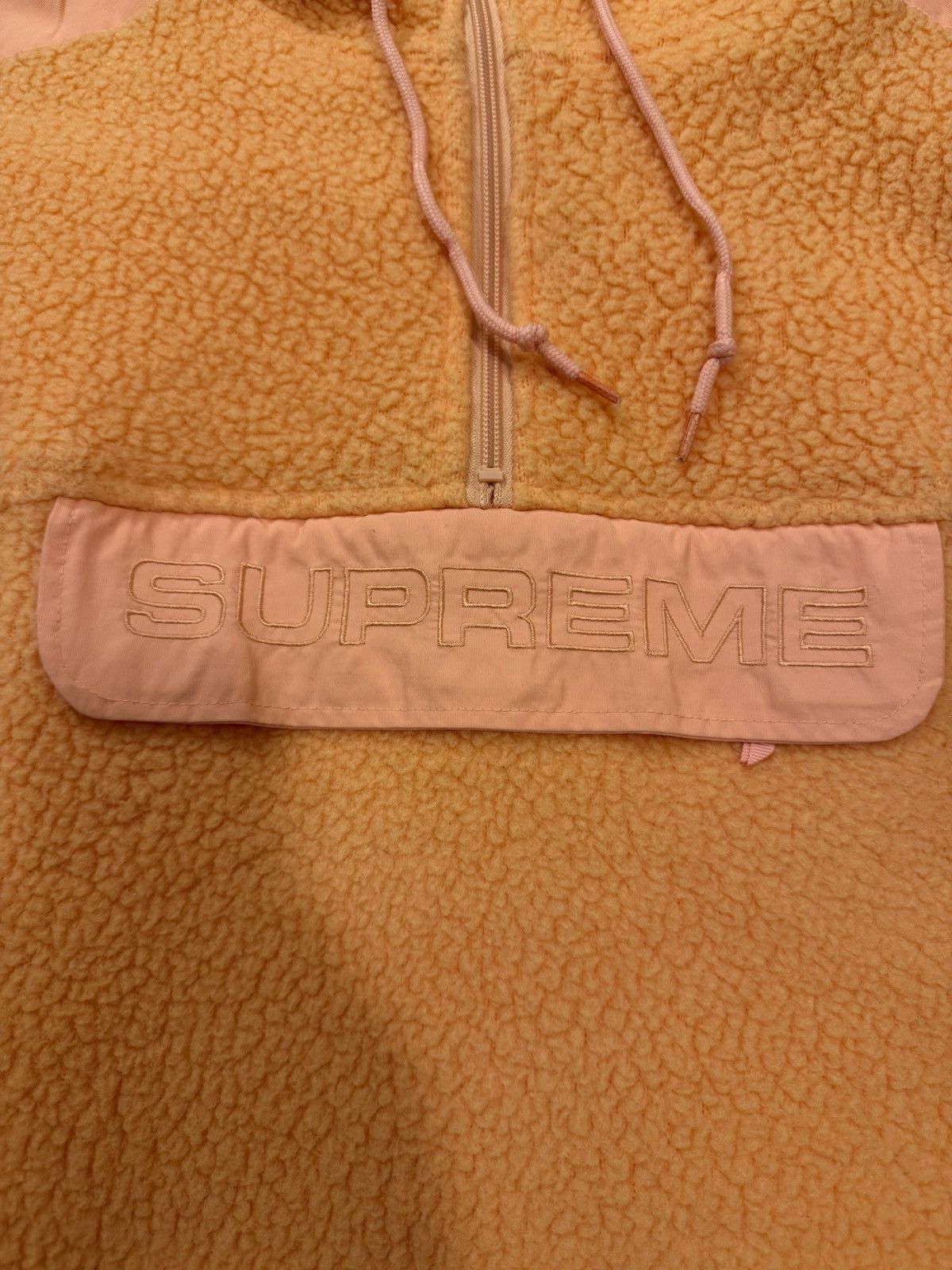 Supreme Supreme peach polartec fleece pullover half zip fw17 large Size US L / EU 52-54 / 3 - 2 Thumbnail