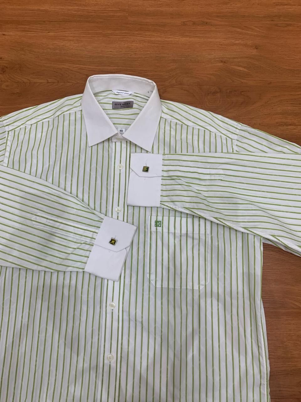 Givenchy 2000s Givenchy stripe diamond pattern button upshirt Size US XL / EU 56 / 4 - 6 Thumbnail