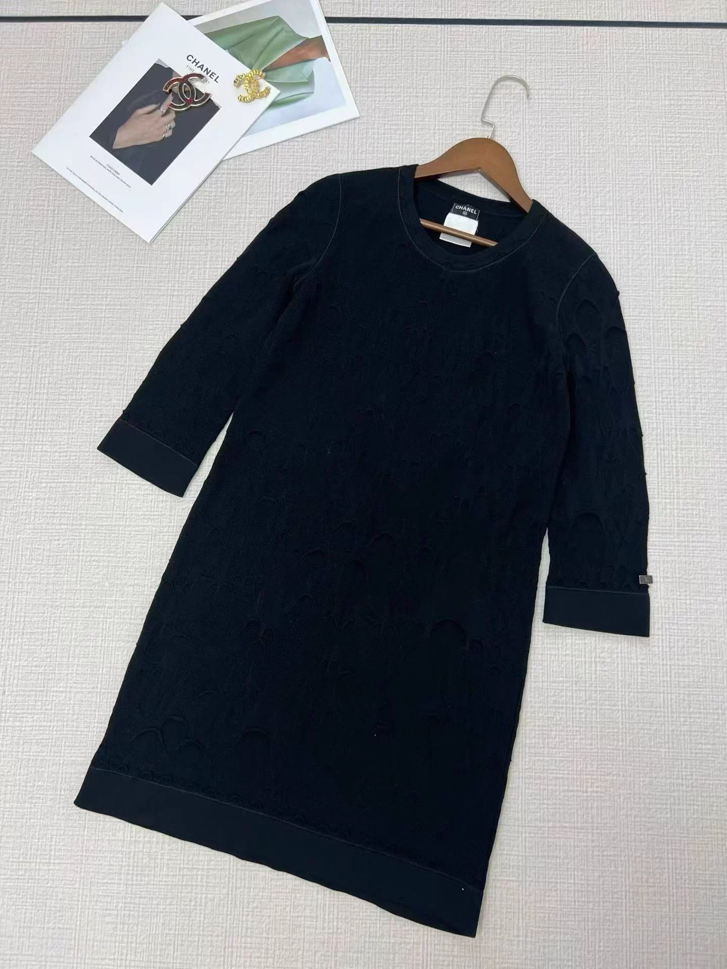 Chanel Chanel knit 3/4 sleeve top FR34 AD716 sale Size XS / US 0-2 / IT 36-38 - 3 Thumbnail