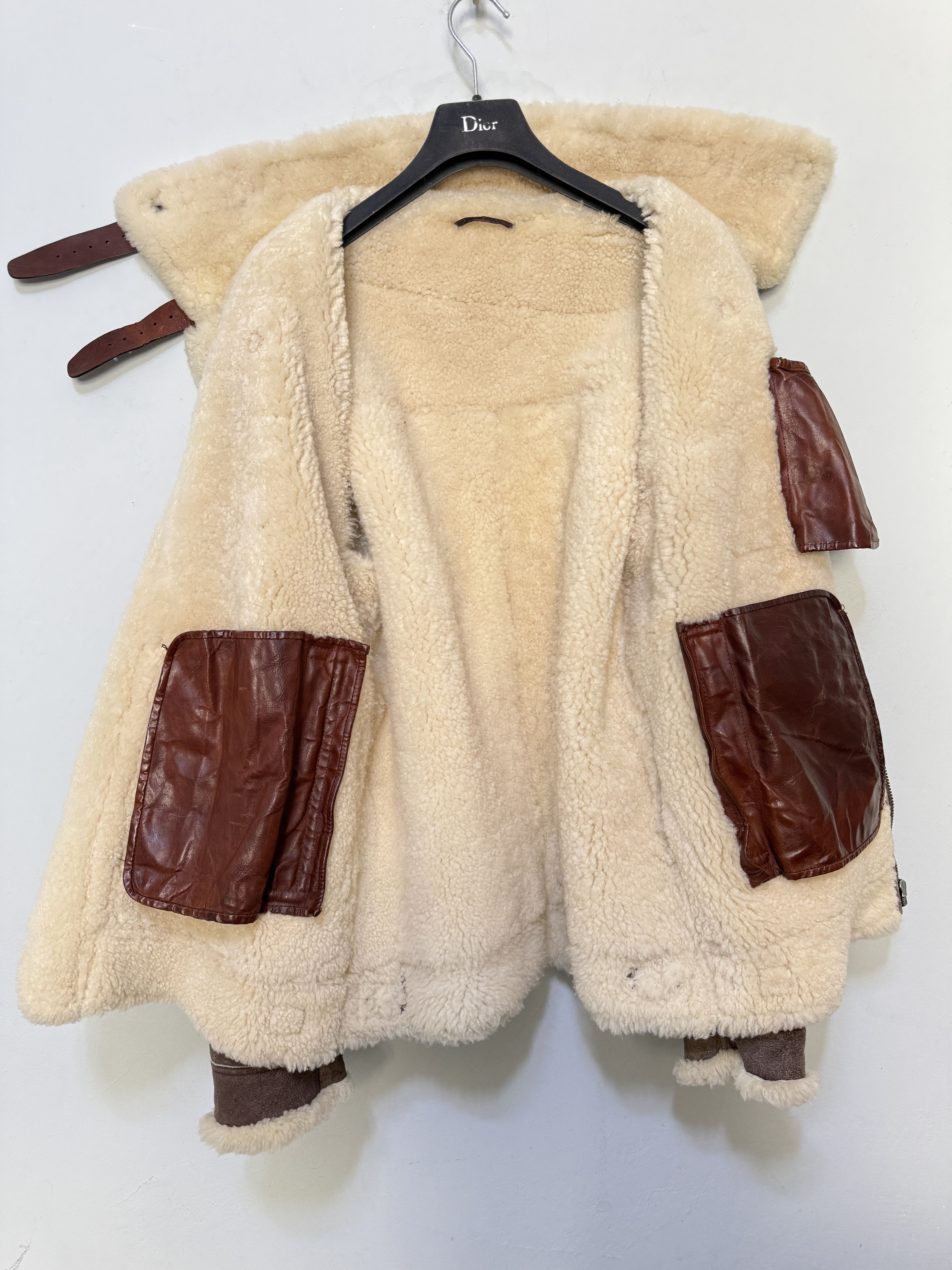 Gucci Gucci aviator flight jacket sheepskin rare military inspired Size US M / EU 48-50 / 2 - 5 Thumbnail