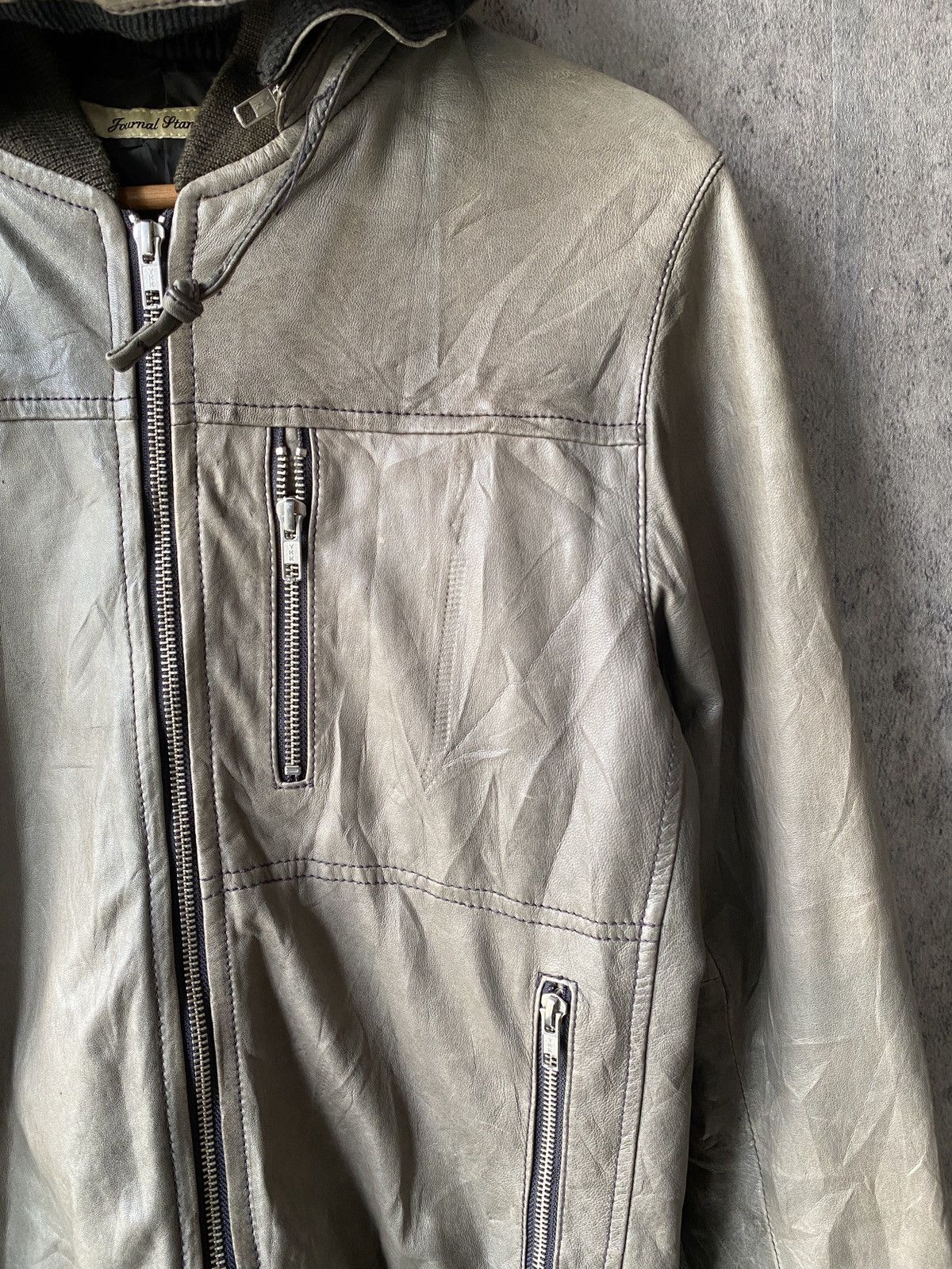Journal Standard Journal Standard Sheep Skin Leather Patina Design Hoodie Size US M / EU 48-50 / 2 - 7 Thumbnail