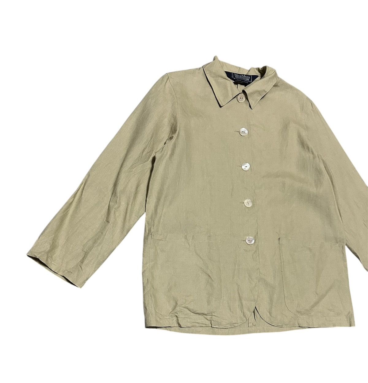 Vintage Vintage Max Mara Chore Shirt Jacket Size US M / EU 48-50 / 2 - 2 Thumbnail