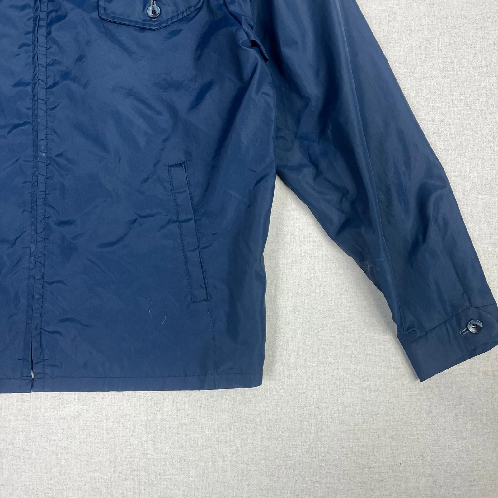 Other Blue Nylon Lightweight Work Jacket Harrington-Style M/L 80s Size US M / EU 48-50 / 2 - 6 Thumbnail