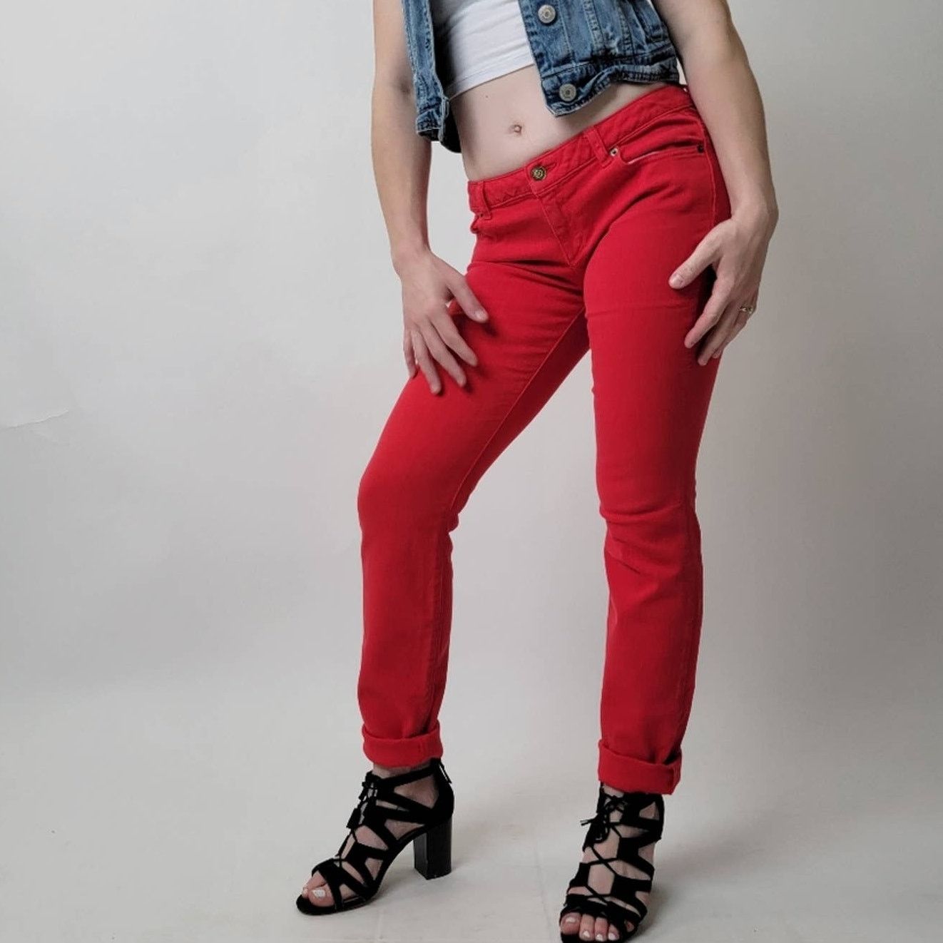 Michael Kors MICHAEL KORS Sea coral izzy skinny jeans - 4 PULL Size 28" / US 6 / IT 42 - 1 Thumbnail