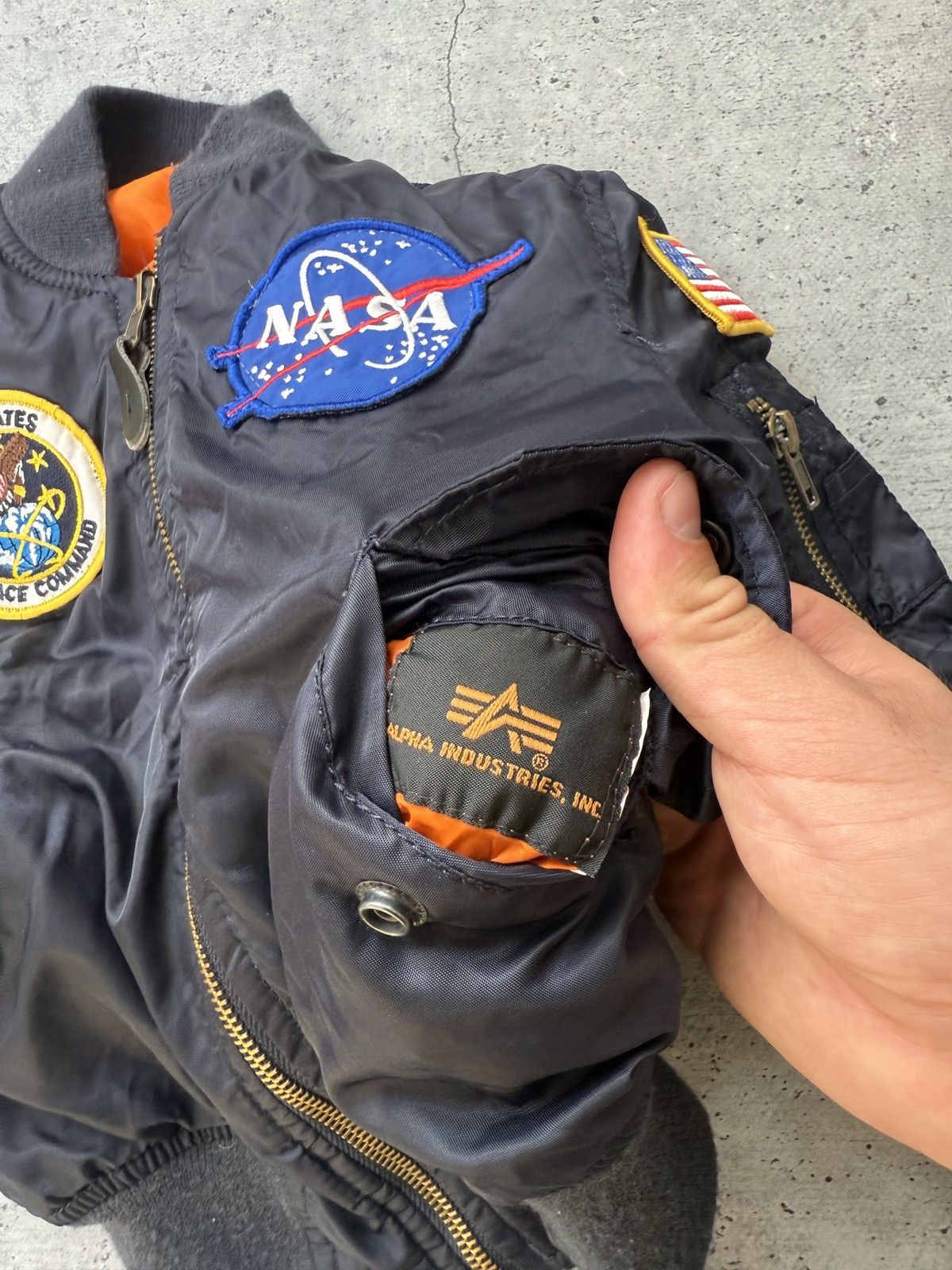 Alpha Industries Vintage Alpha Industries Bomber Jacket MA-1 children size Size US XXS / EU 40 - 6 Thumbnail