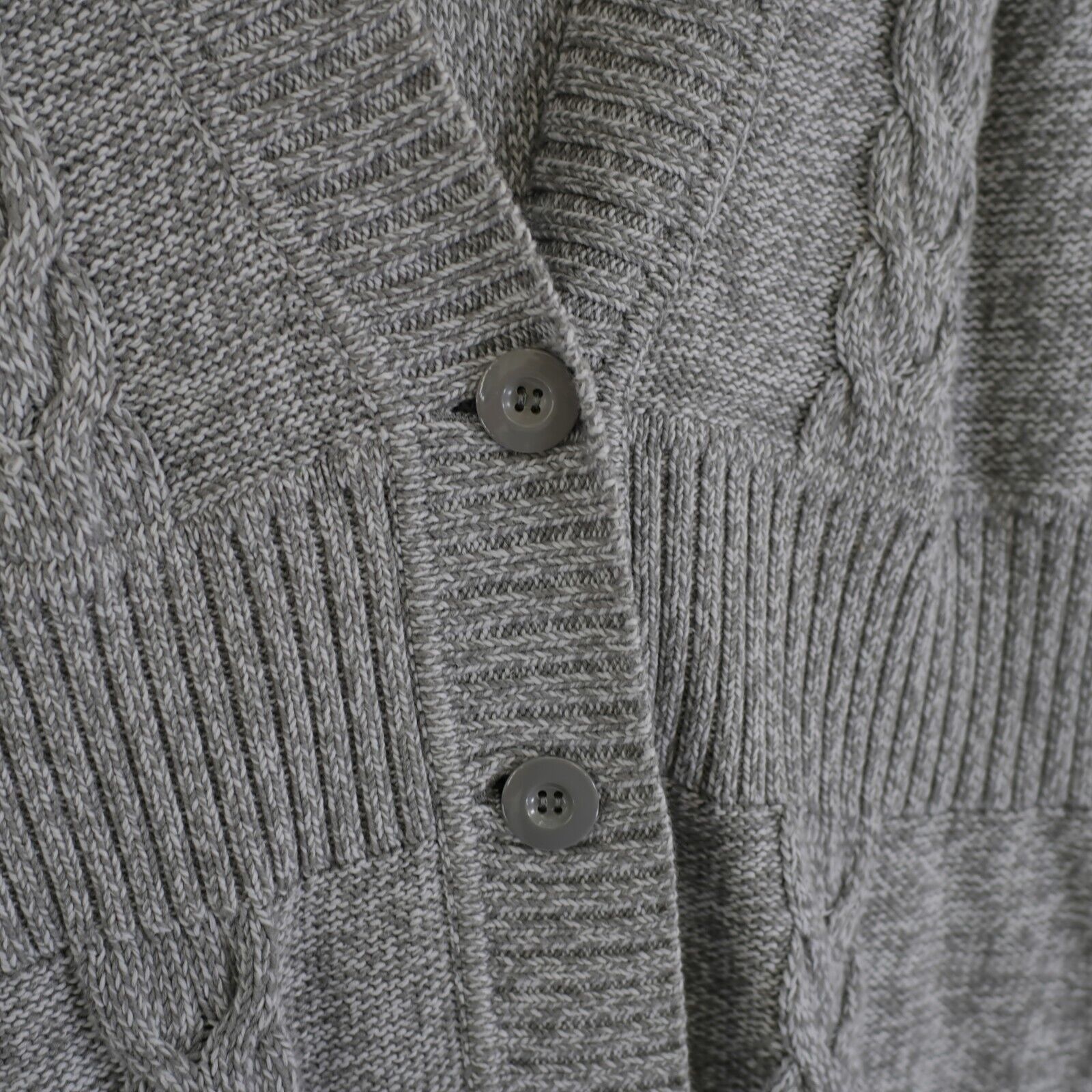 Kenneth Cole Kenneth Cole Reaction Gray Deep-V Button Cardigan Sweater XL Size XL / US 12-14 / IT 48-50 - 3 Thumbnail