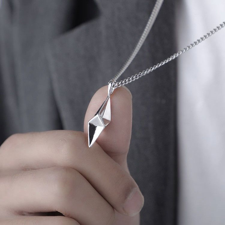 Other Geometric Rhombus Pendant Necklace for Men Women Size ONE SIZE - 3 Thumbnail