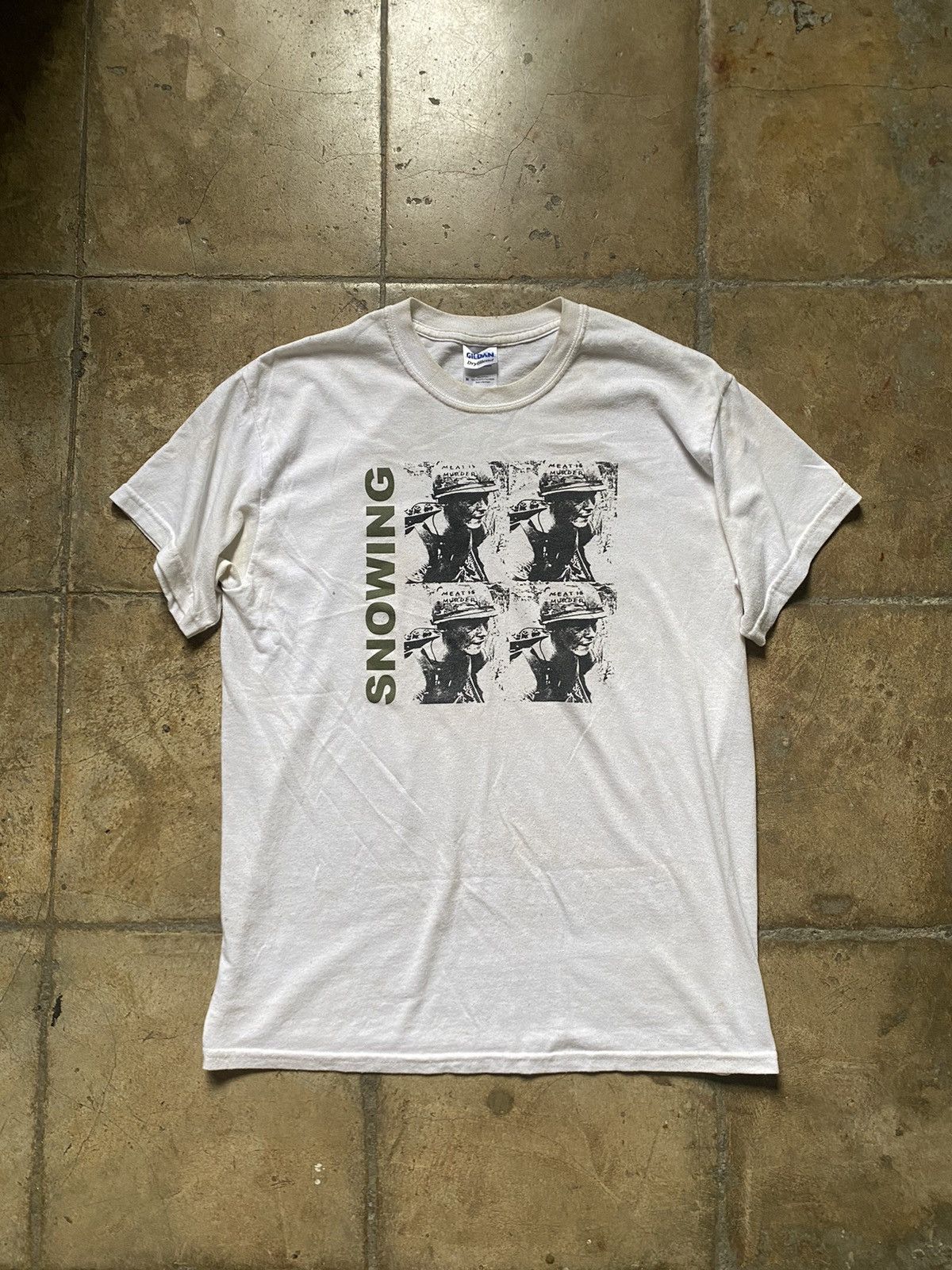 Band Tees snowing midwest emo band vintage shirt sop records Size US M / EU 48-50 / 2 - 1 Thumbnail