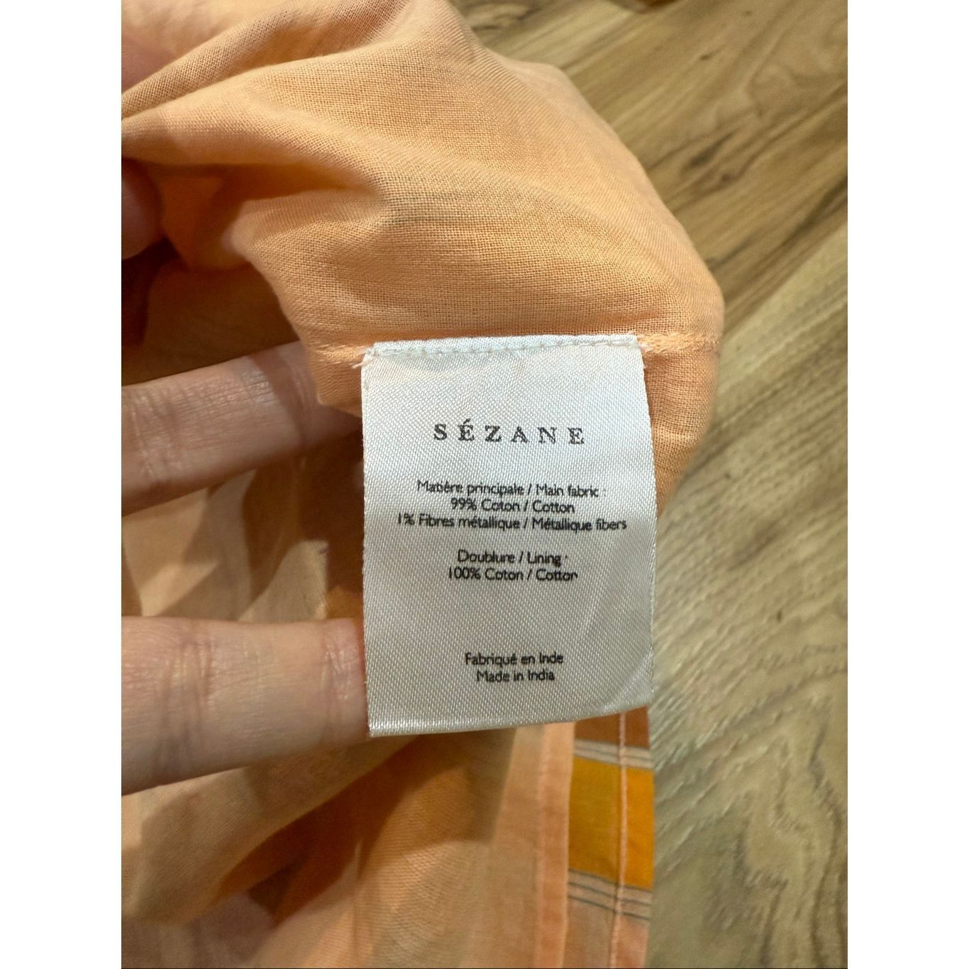 Sezane Sézane Magda dress cotton blend smocked bodice sz 38 Size S / US 4 / IT 40 - 5 Thumbnail