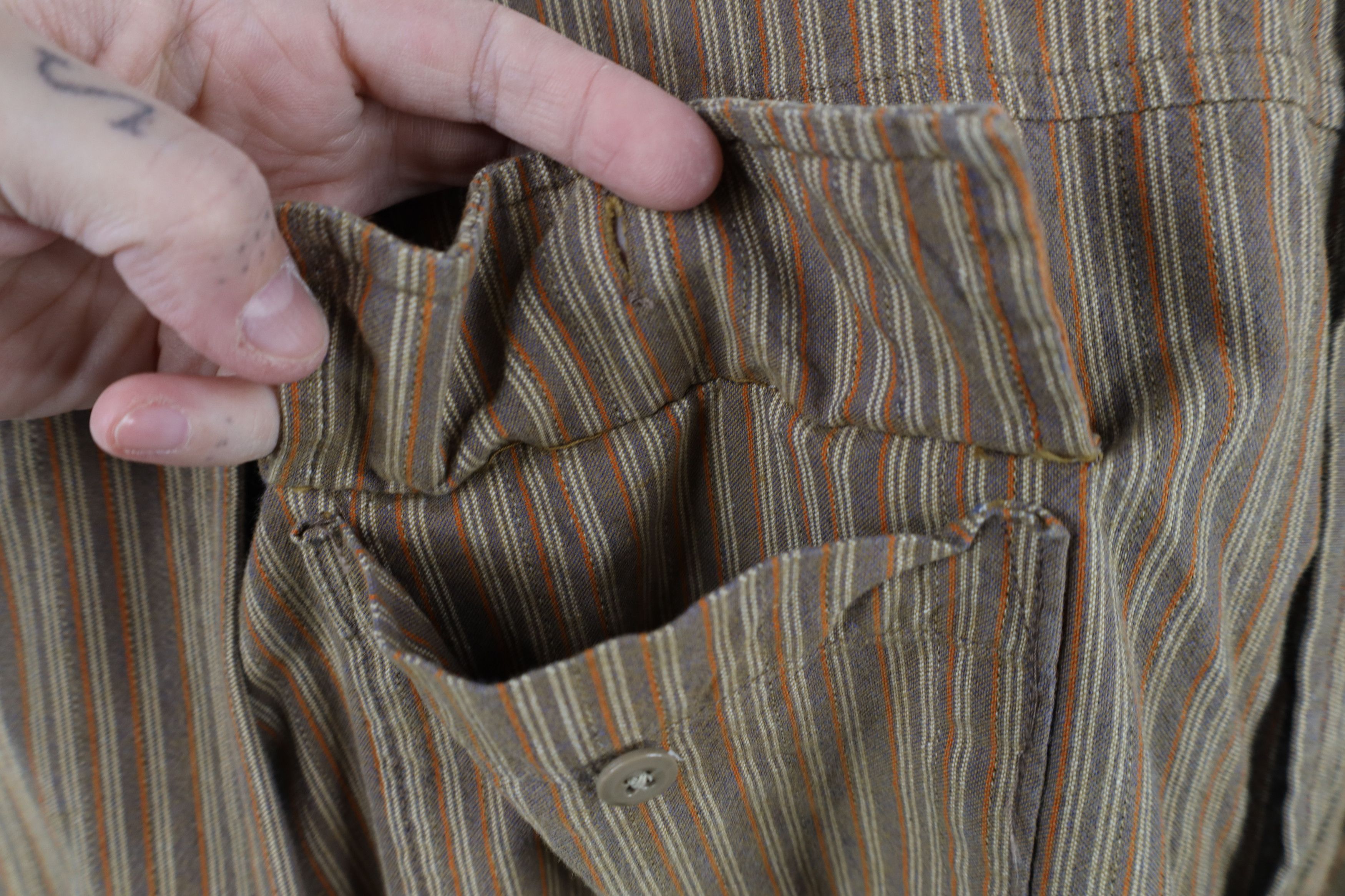 Tommy Hilfiger × Vintage Vintage 90s Tommy Hilfiger Heavyweight Striped Button Shirt Size US XXL / EU 58 / 5 - 5 Thumbnail