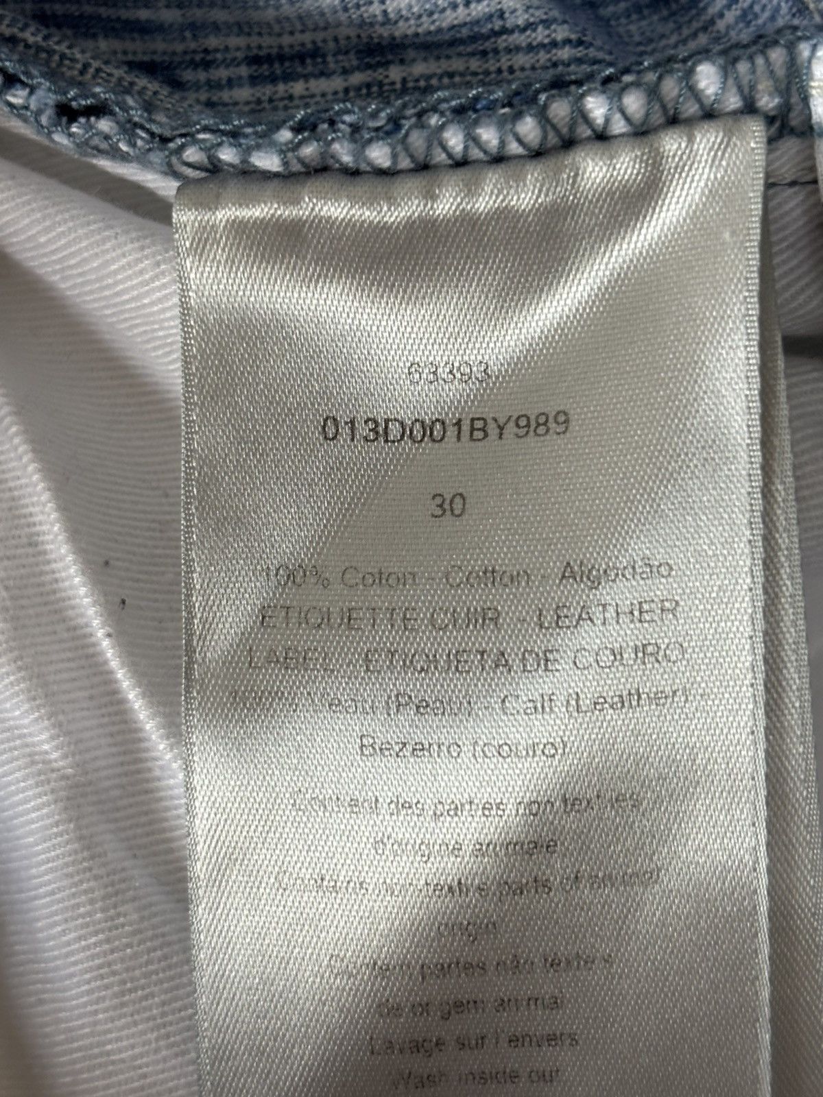 Dior Dior Oblique Denim Jeans Size US 30 / EU 46 - 10 Thumbnail