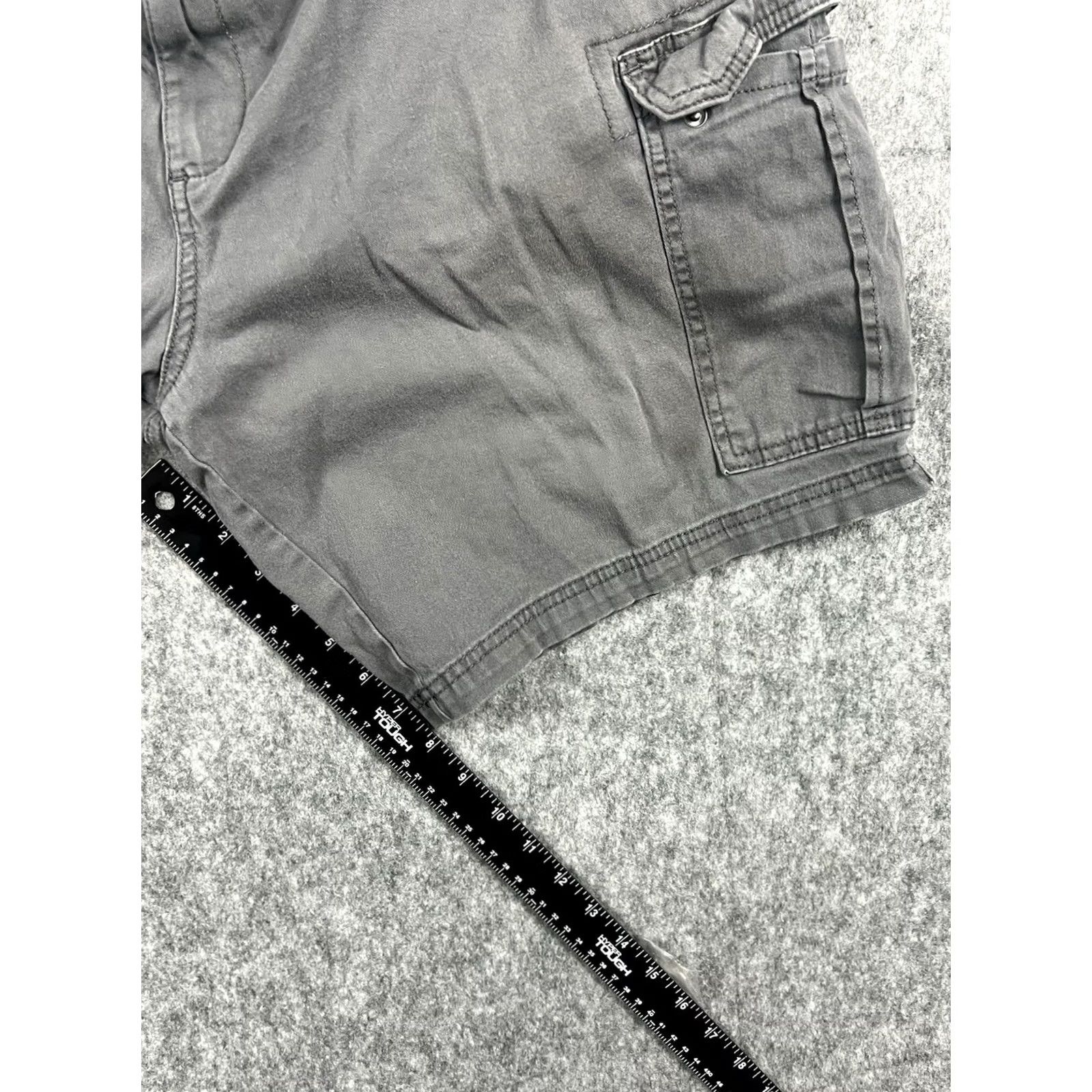 George George Cargo Shorts Men Gray 42 Cotton Blend Flat Front Chino Outdoor Casual Utility/Hiking Size US 42 / EU 58 - 7 Thumbnail