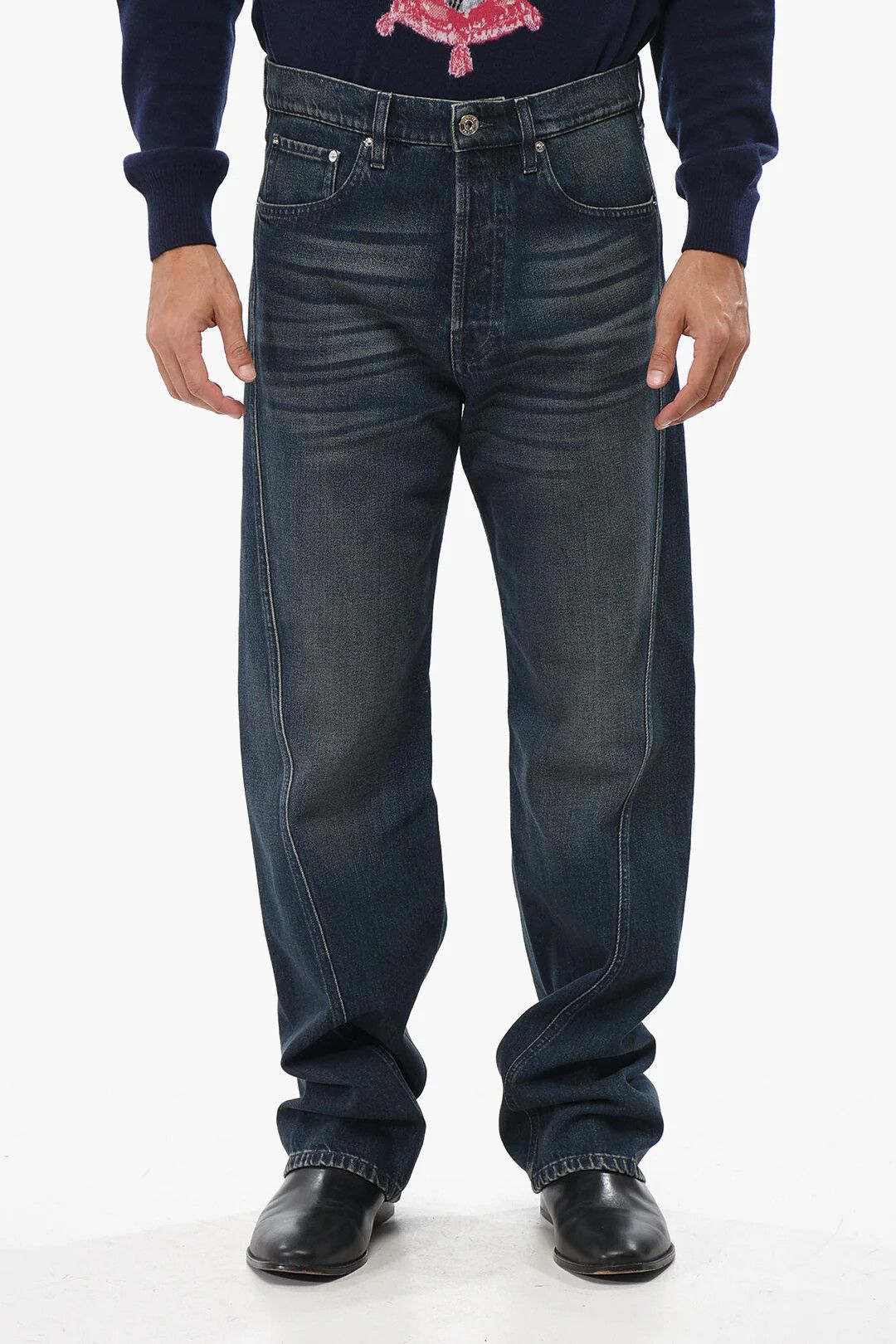 Lanvin og1mm0426 Regular-Fit Jeans in Blue Size US 31 - 1 Thumbnail