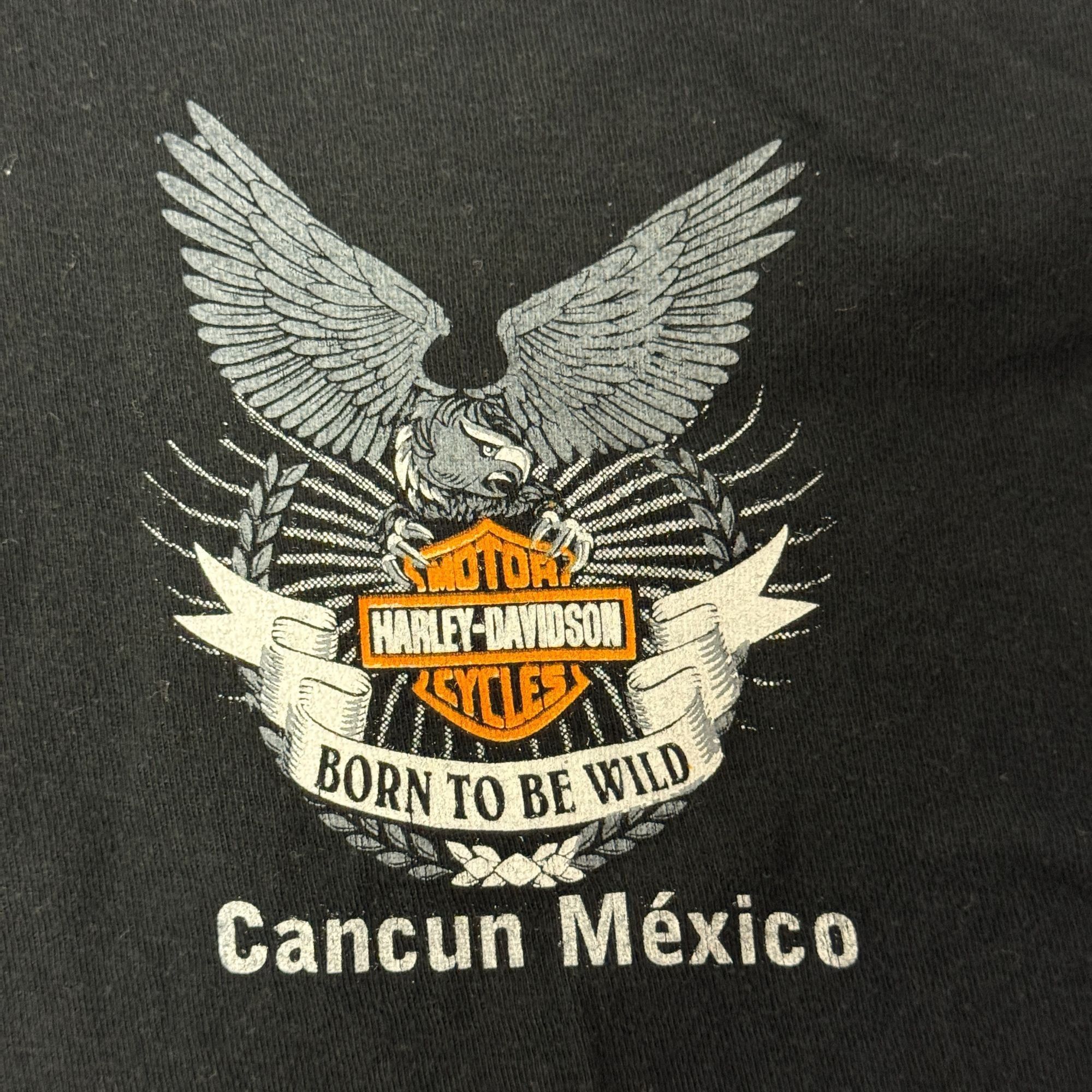 Harley Davidson Y2K Harley Davidson Motorcycle Cancun Mexico BORN TO BE WILD Size US XXL / EU 58 / 5 - 6 Thumbnail