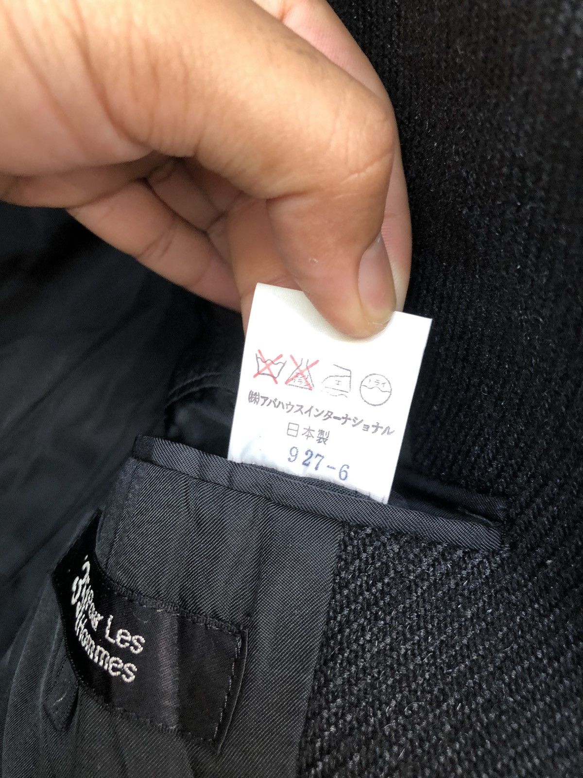 5351 POUR LES HOMMES 5351 Pour Les Hommes Black Wool Lined Single Breasted Blazer Size US M / EU 48-50 / 2 - 18 Thumbnail