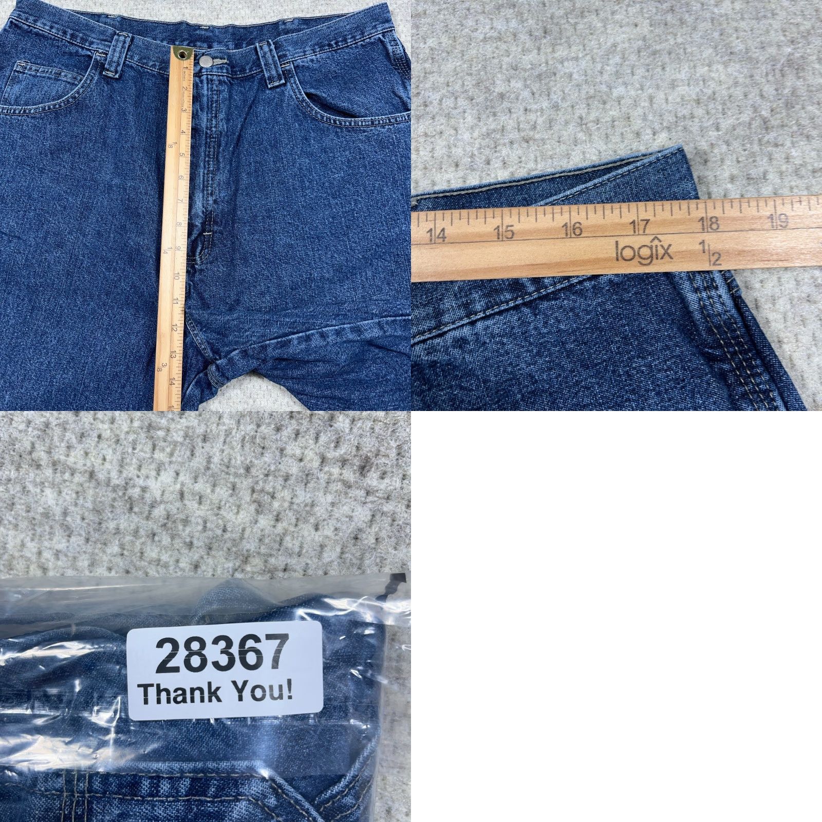 Wrangler VINTAGE Wrangler Shorts Men 38 Carpenter Baggy Jorts Work Wear Med Wash Denim Blue 90s Grunge Hip Hop Classic 5-Pocket Mens Size US 38 / EU 54 - 8 Thumbnail