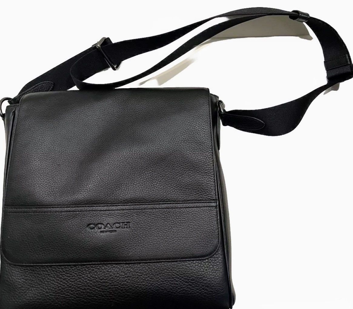 Coach COACH Houston Map Bag Supreme Pebbled Leather Size ONE SIZE - 1 Thumbnail