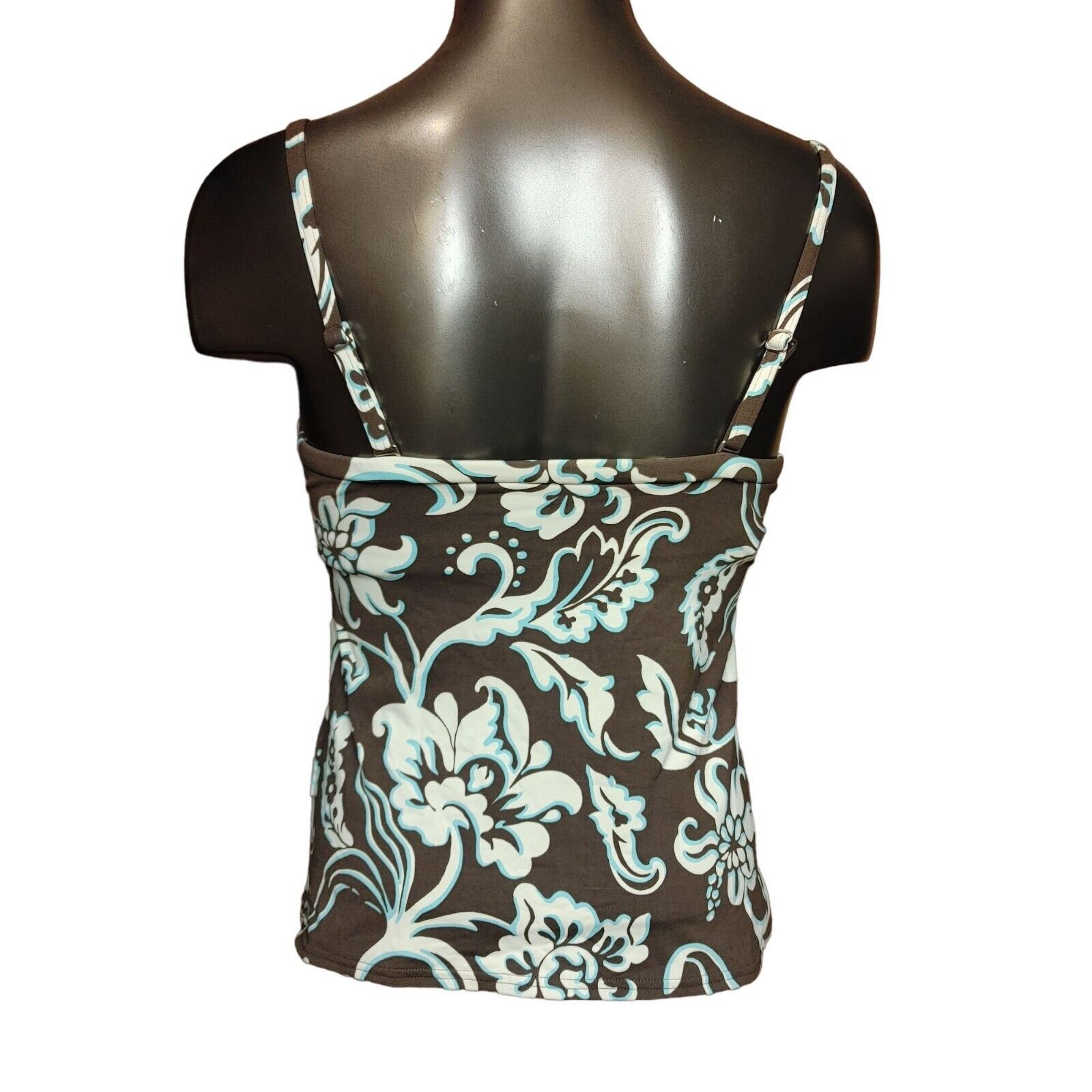 Lands' End Lands End Women's Black/White Floral Tankini Top 6 Size S / US 4 / IT 40 - 2 Thumbnail