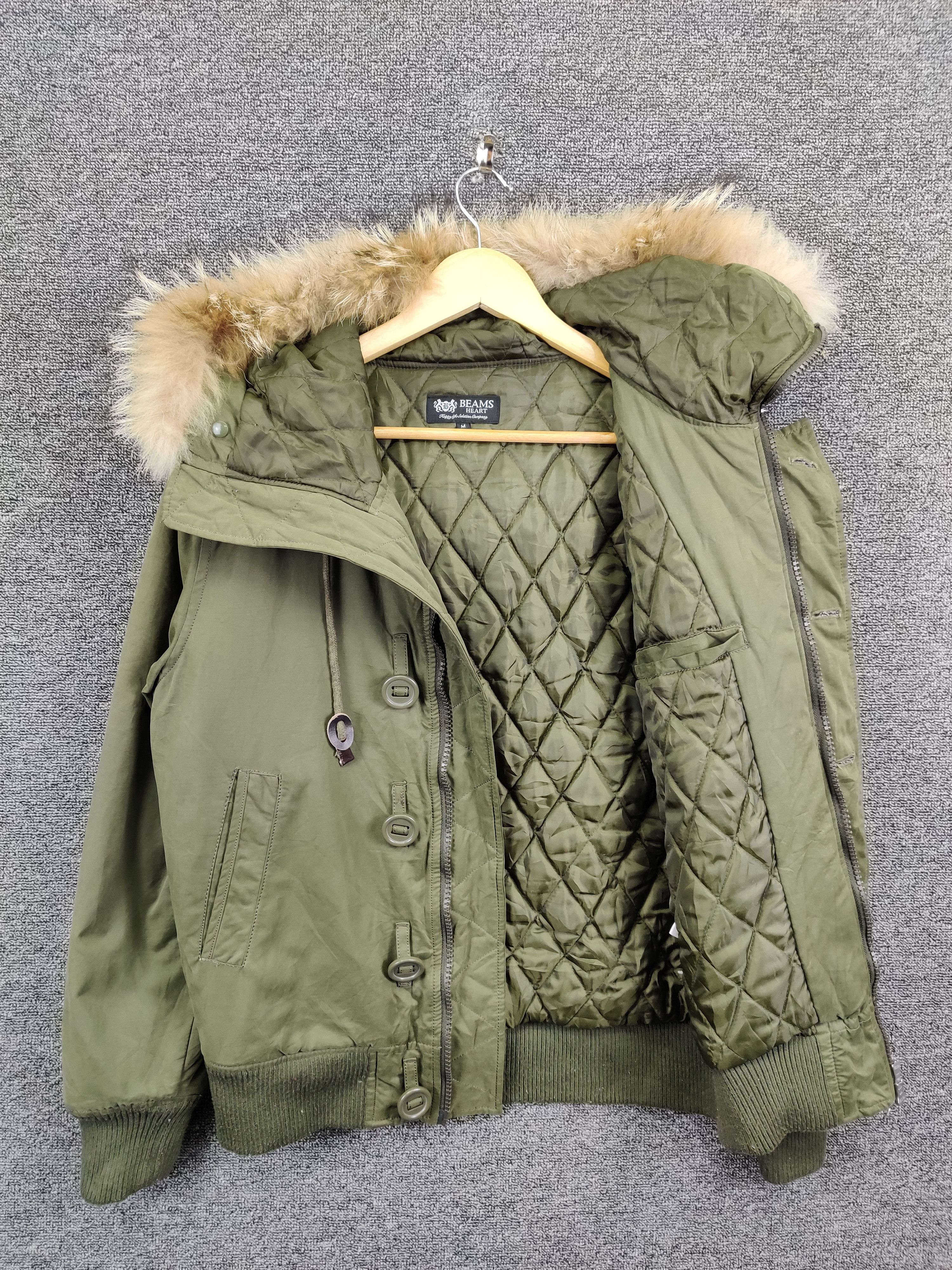 Beams Plus Vintage Beams Heart N-2B Military Bomber Fur Jacket Size US M / EU 48-50 / 2 - 7 Thumbnail