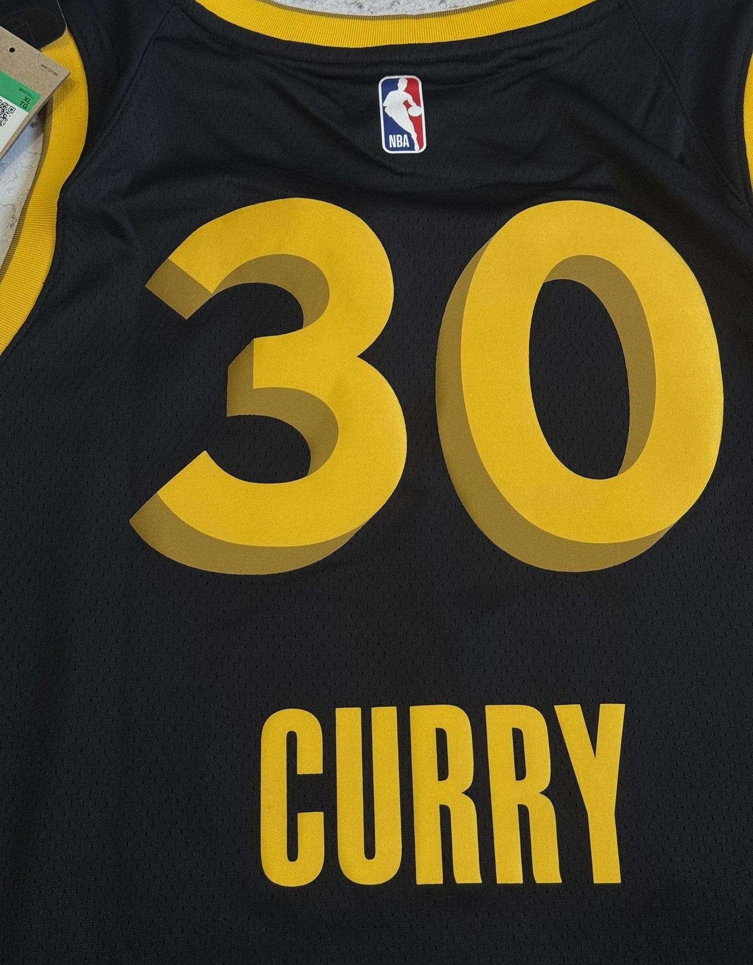 Nike Golden State Warriors Curry Nike City Edition Jersey size XL Size US XL / EU 56 / 4 - 12 Thumbnail