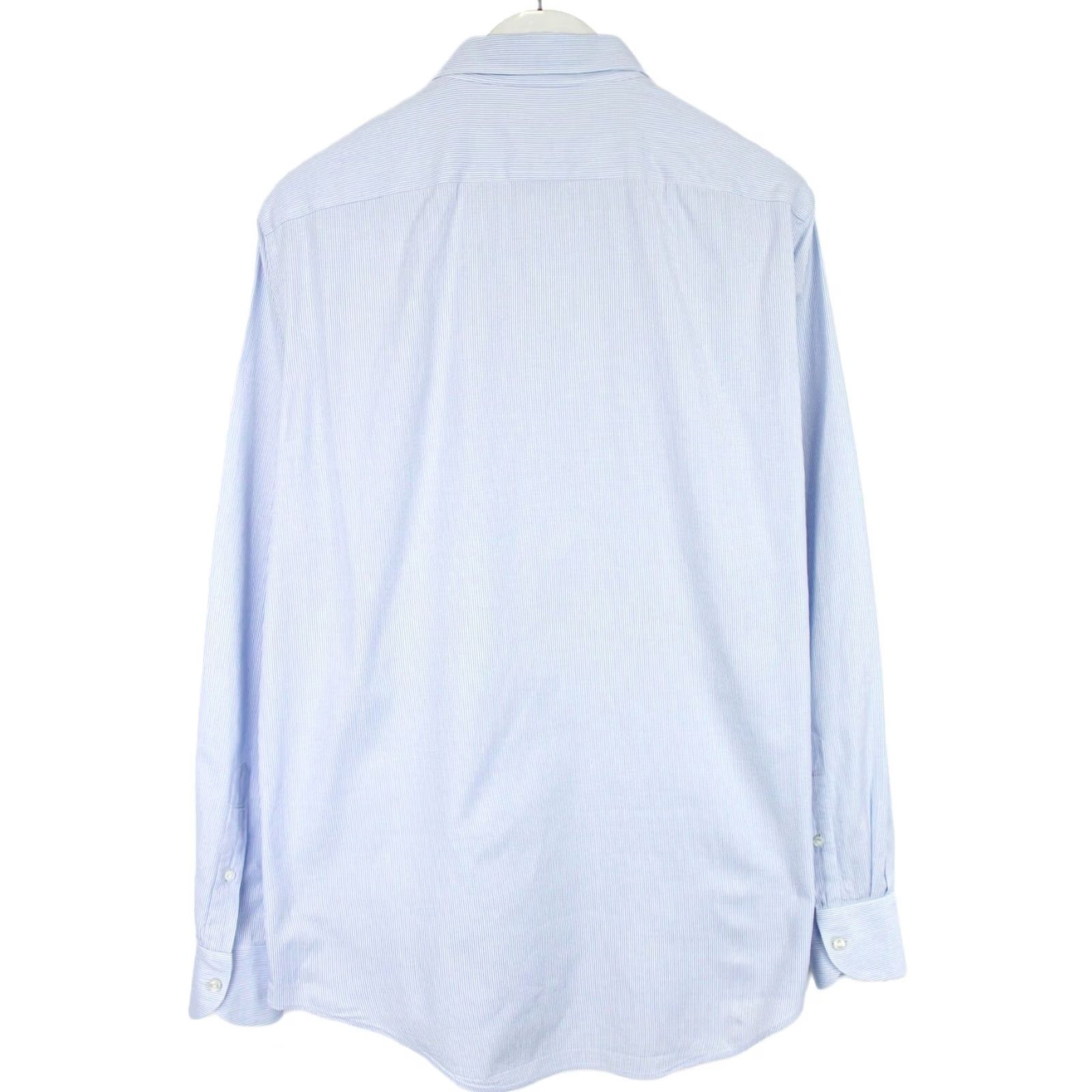 Suitsupply SUITSUPPLY Custom Made Slim Fit Formal Shirt Men's 41 / 16 Pinstripe Blue White Dress Shirt Slim Fit Men 41 / 16 Blue Pinstripe Suitsupply Shirt Mens Size 42R - 2 Thumbnail
