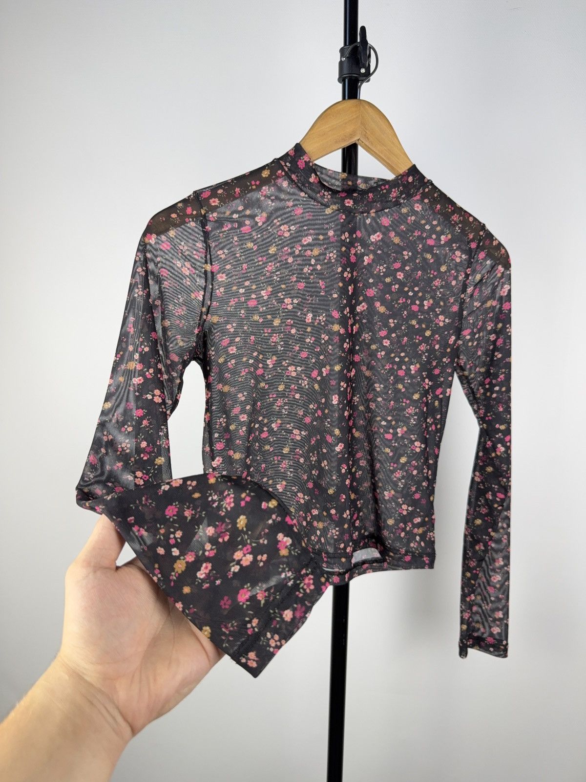 Vintage Style❗️Save The Queen Jean Paul Gaultier Floral Mesh Blouses Size US XS / EU 42 / 0 - 3 Thumbnail