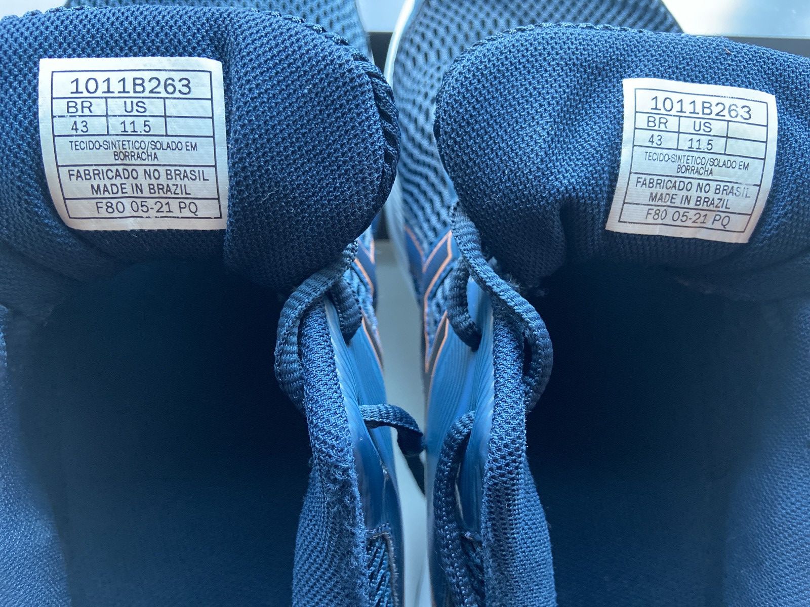 Asics Asics Kabuki marine blue with orange details, size 11.5 Size US 11.5 / EU 44-45 - 6 Thumbnail