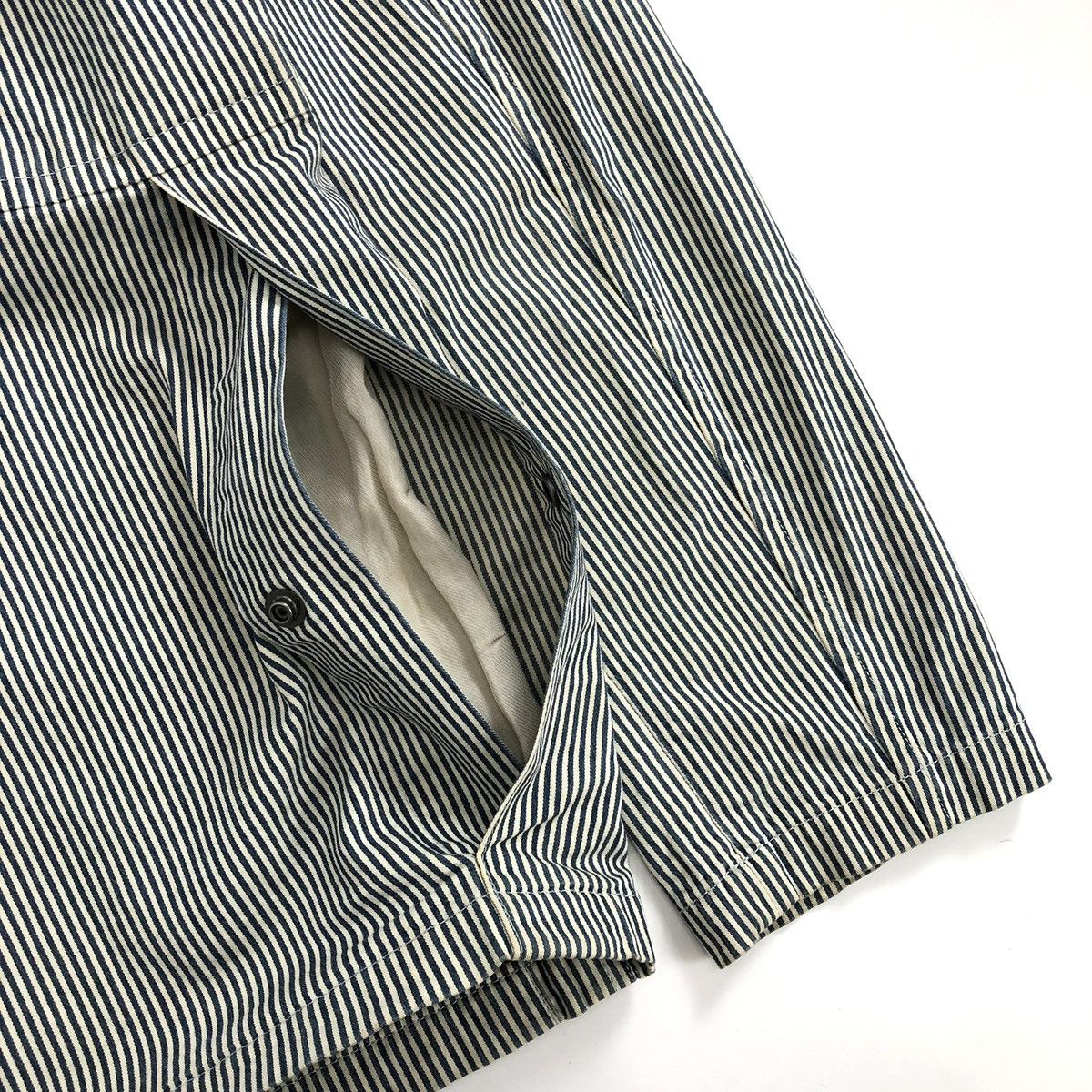 Vintage A.PC Paris Hickory Chore Denim Jacket Luxury