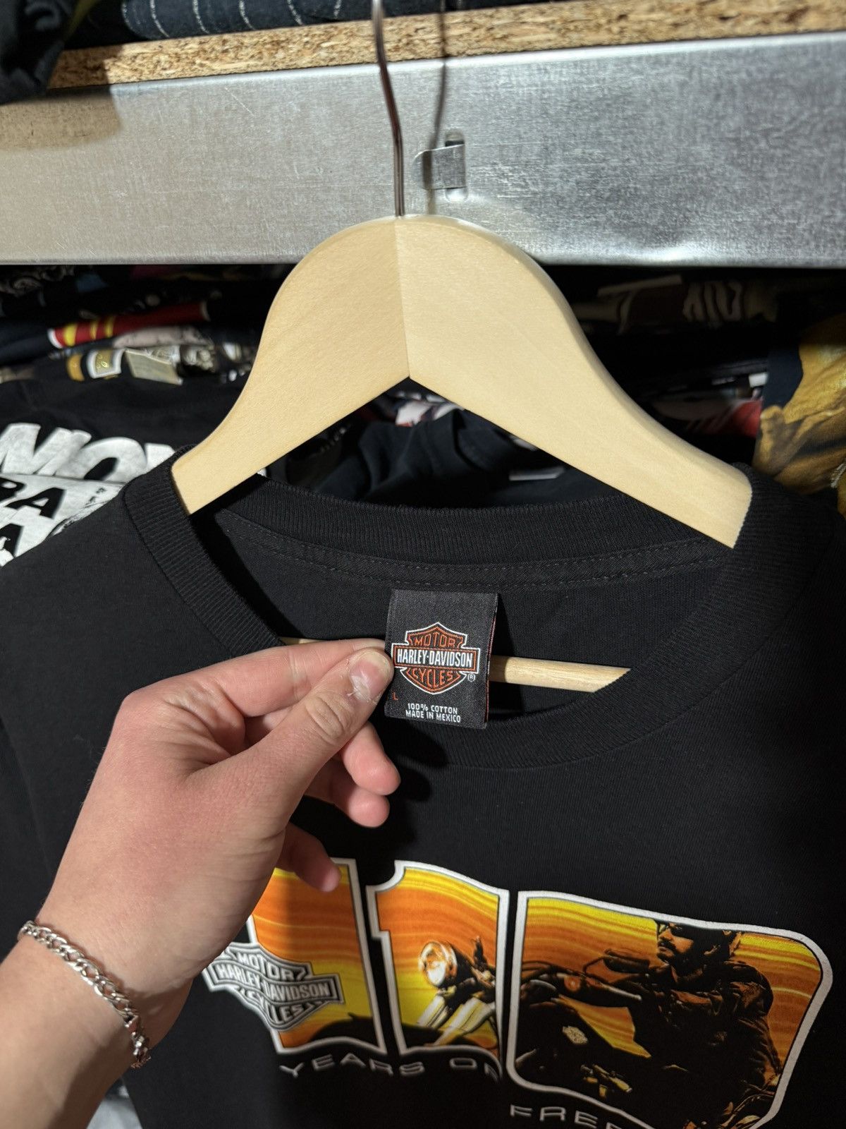 Harley Davidson Vintage 2013 Harley Davidson 110 Years Of Freedom T-Shirt Size US L / EU 52-54 / 3 - 6 Thumbnail