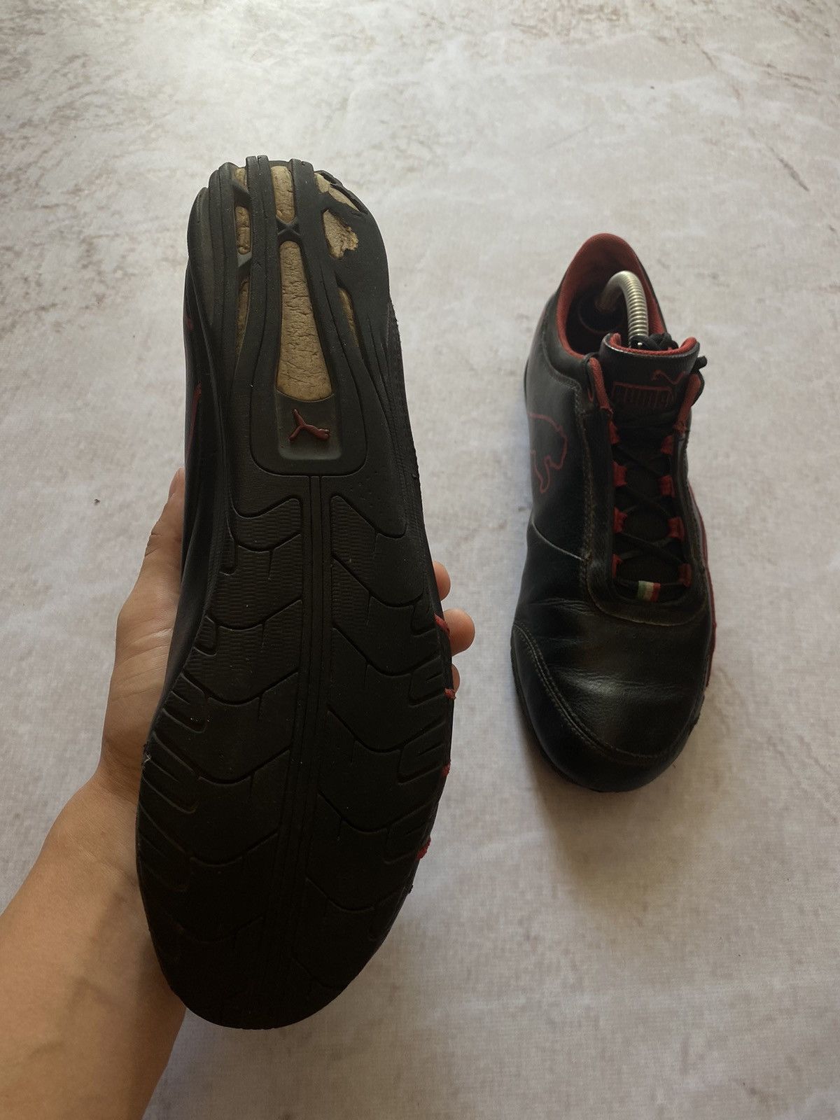Japanese Brand × Puma Vintage Puma Mostro AvantGarde MoTo Leather Sneakers Y2k Size US 10 / EU 43 - 6 Thumbnail