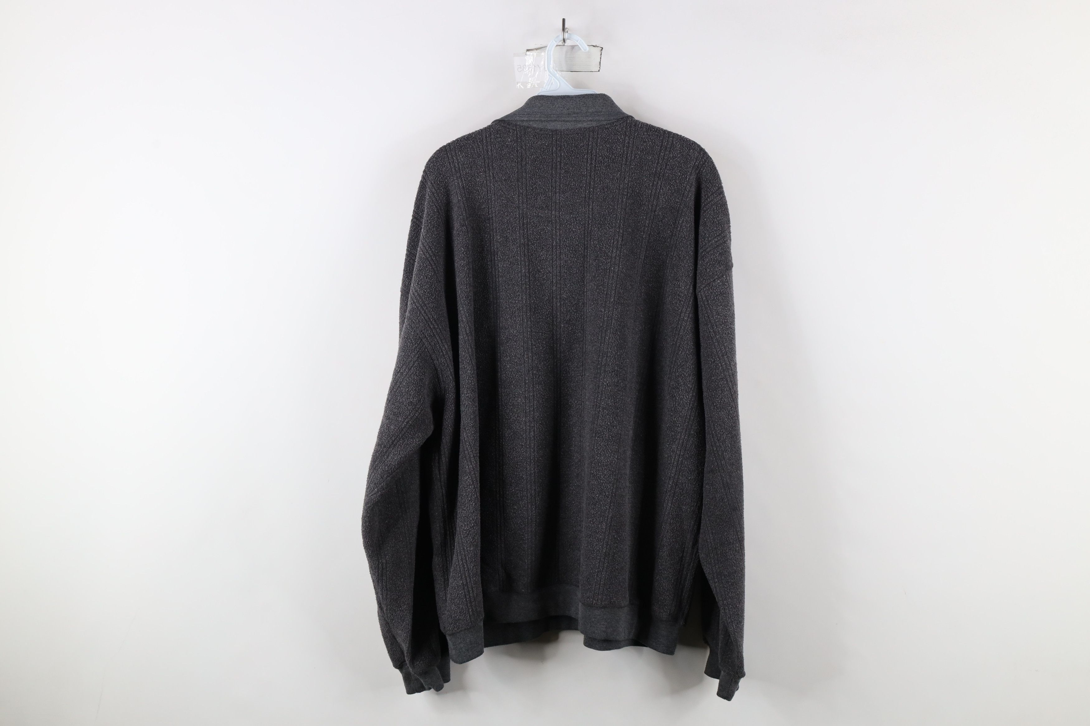 Vintage Vintage 90s Streetwear Striped Collared Pullover Sweater Size US XXL / EU 58 / 5 - 10 Thumbnail