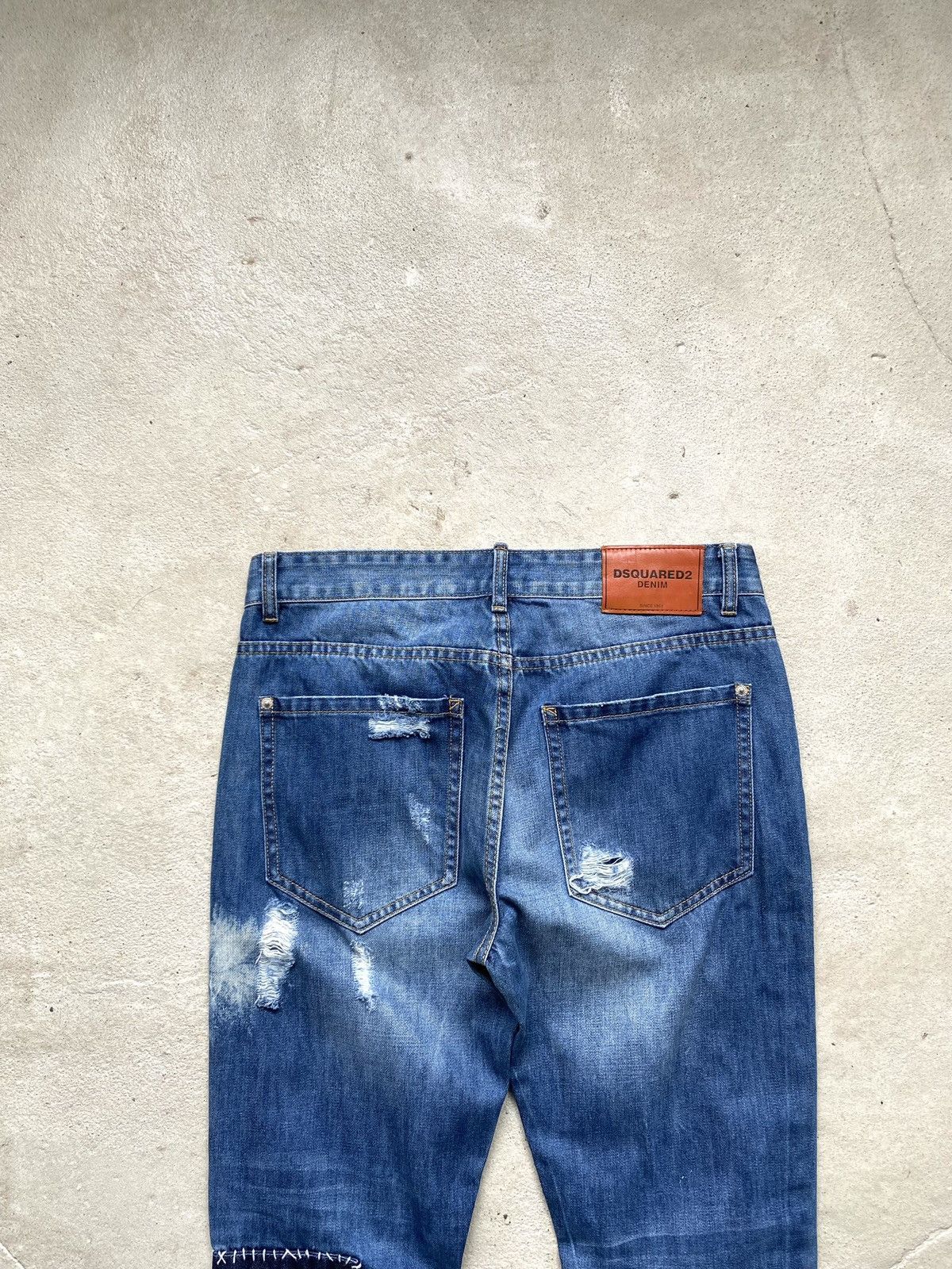 Dsquared2 Vintage Dsquared2 Distressed Patchwork Denim Pants Size US 34 / EU 50 - 14 Thumbnail