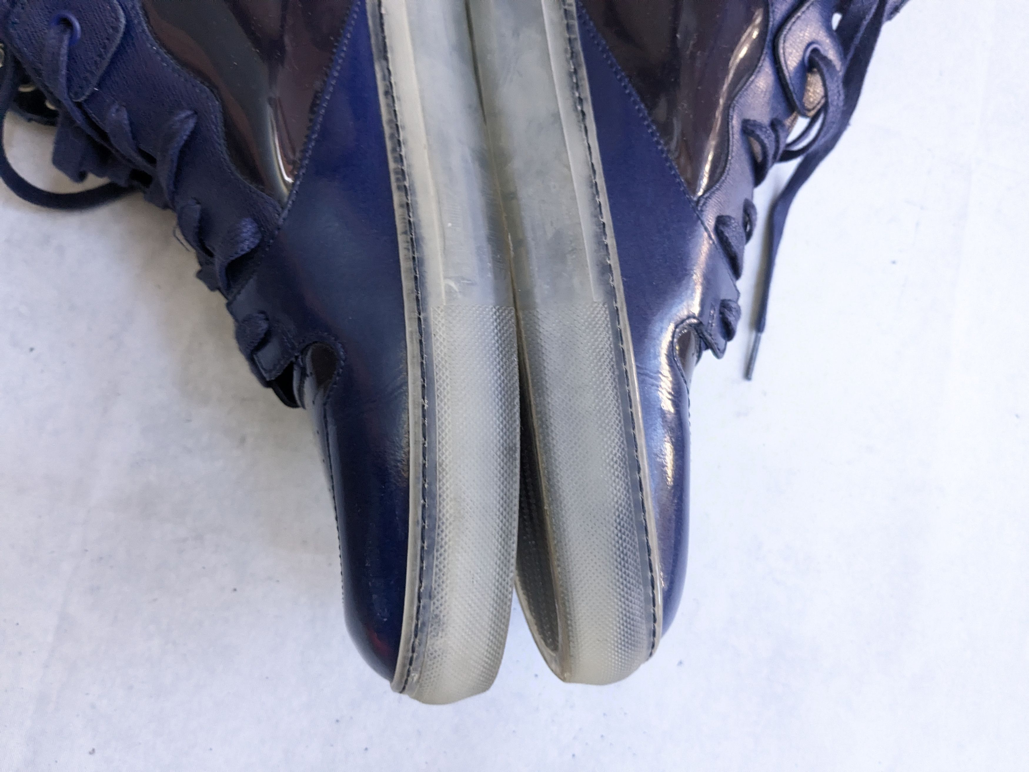 Balenciaga Balenciaga Arena Navy Blue 14 47 Leather High Tops Sneakers Size US 14 / EU 47 - 10 Thumbnail