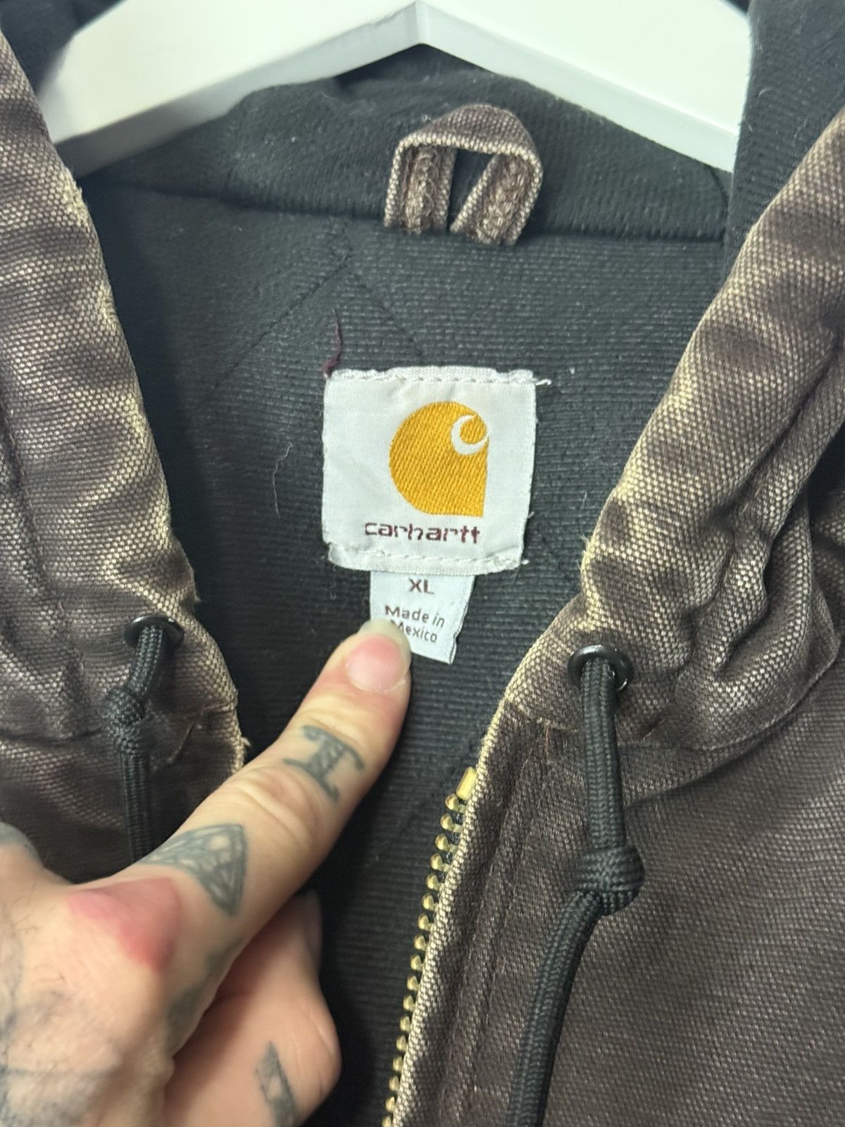 Carhartt Vintage Carhartt Distressed Dark Brown Jacket Sun Faded Size US XL / EU 56 / 4 - 4 Thumbnail