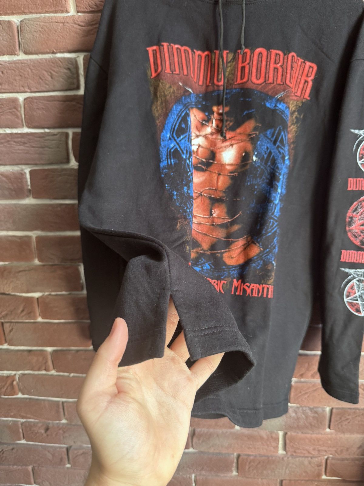 Band Tees Vintage Dimmu Borgir Puritanical 00s Black Metal Hoodie Size US L / EU 52-54 / 3 - 5 Thumbnail