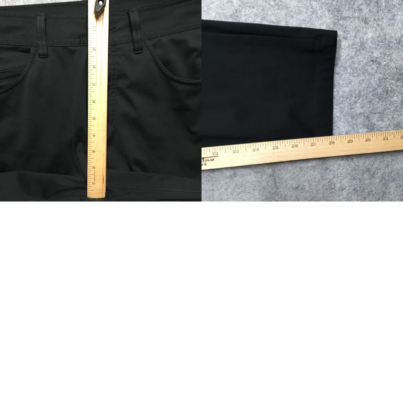 Rhone Rhone Mens 32 Black Performance 5-Pocket Stretch Tech Chino Pants Straight Front Flat Zip Regular Inseam 30 Band? Size US 32 / EU 48 - 9 Thumbnail