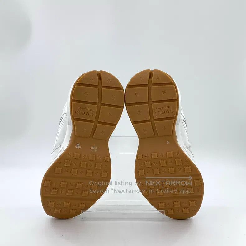 Gucci Gucci White logo letter lace-up sneakers dad shoes Size US 7.5 / IT 37.5 - 5 Thumbnail