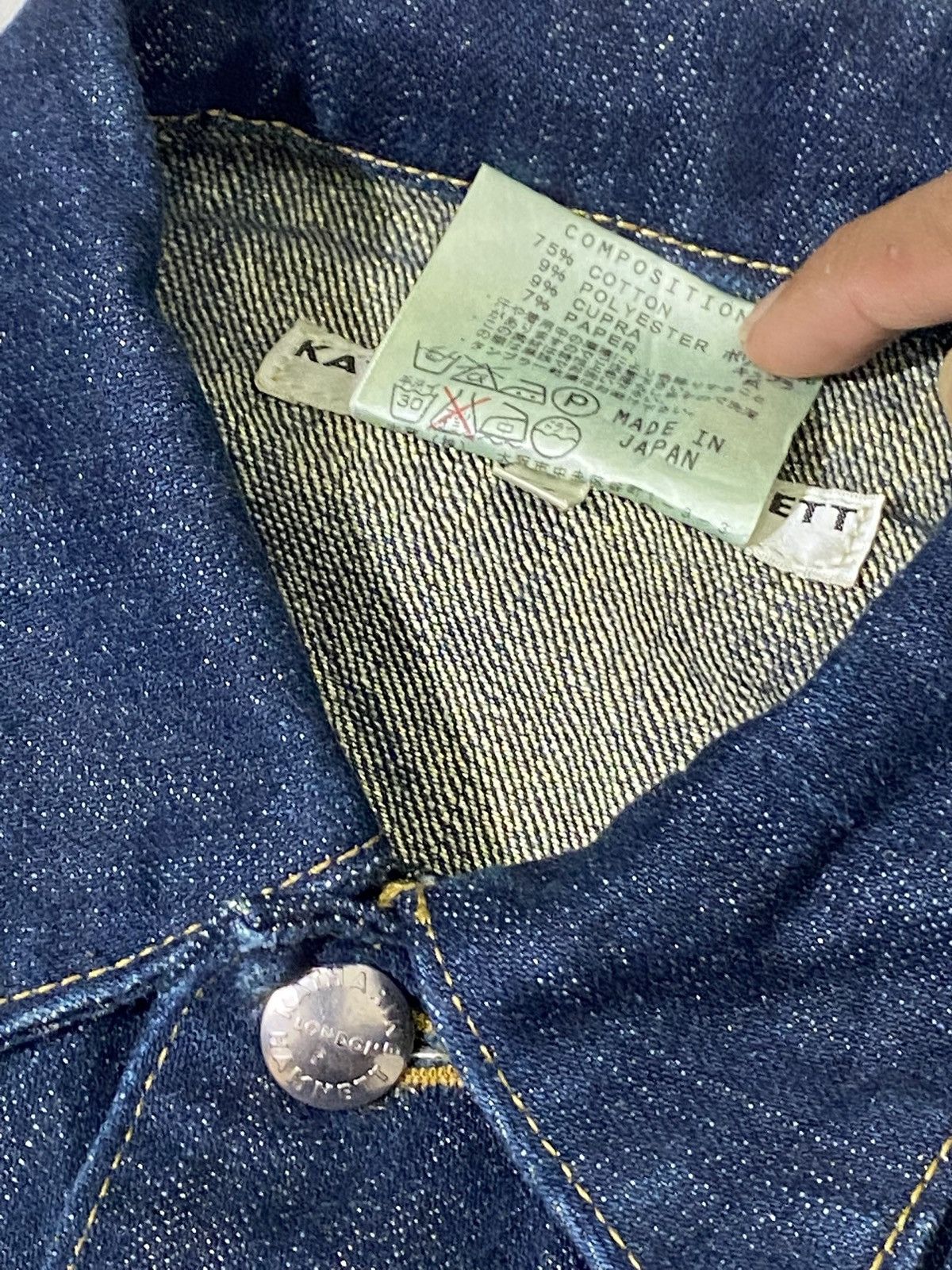 Katharine Hamnett London RARE❤️‍🔥Vintage Katherine Hamnett Denim Jacket Size US M / EU 48-50 / 2 - 5 Thumbnail