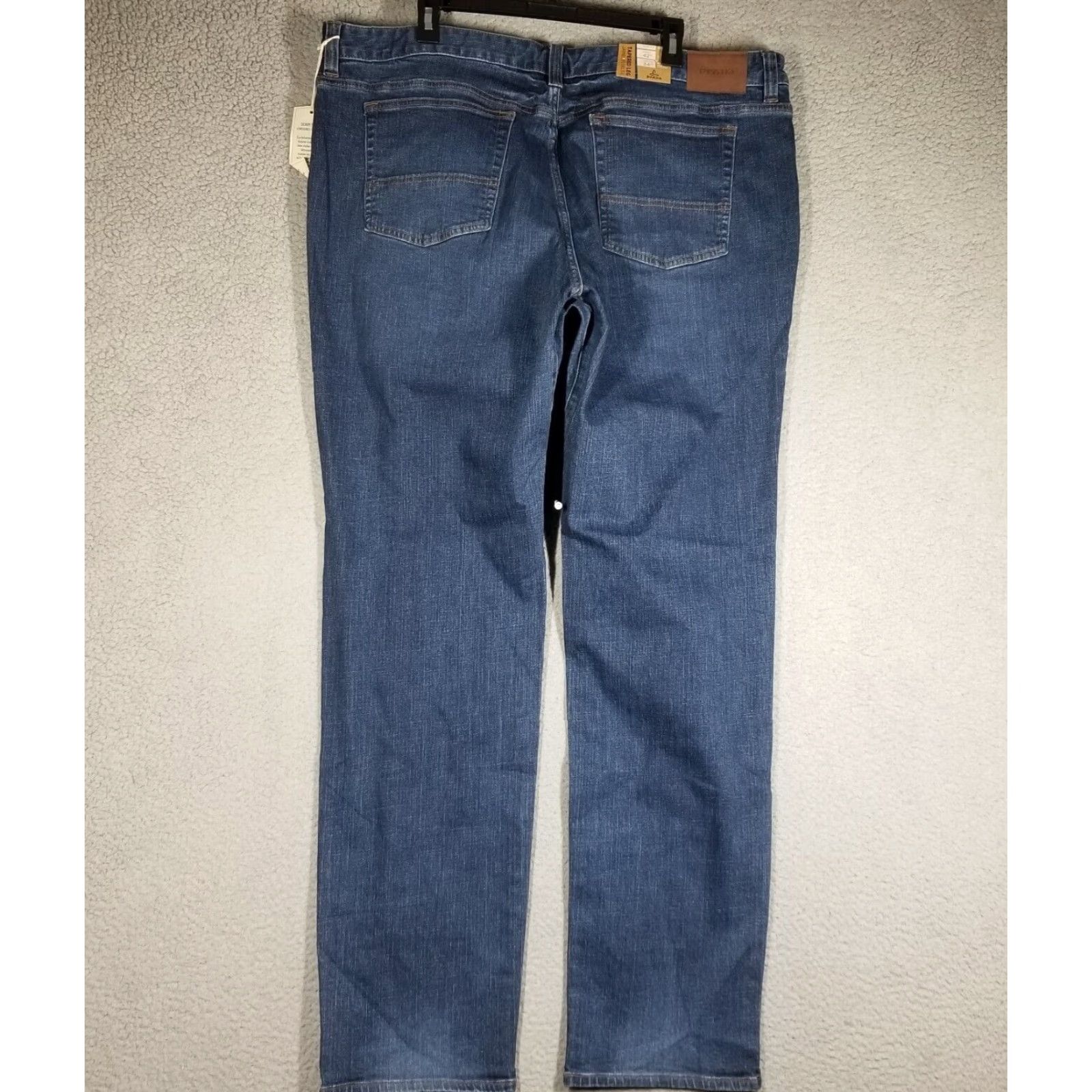 Prana prAna Jeans Mens Slim Fit Tapered 42x34 Dark Wash Blue Denim Size US 42 / EU 58 - 3 Thumbnail