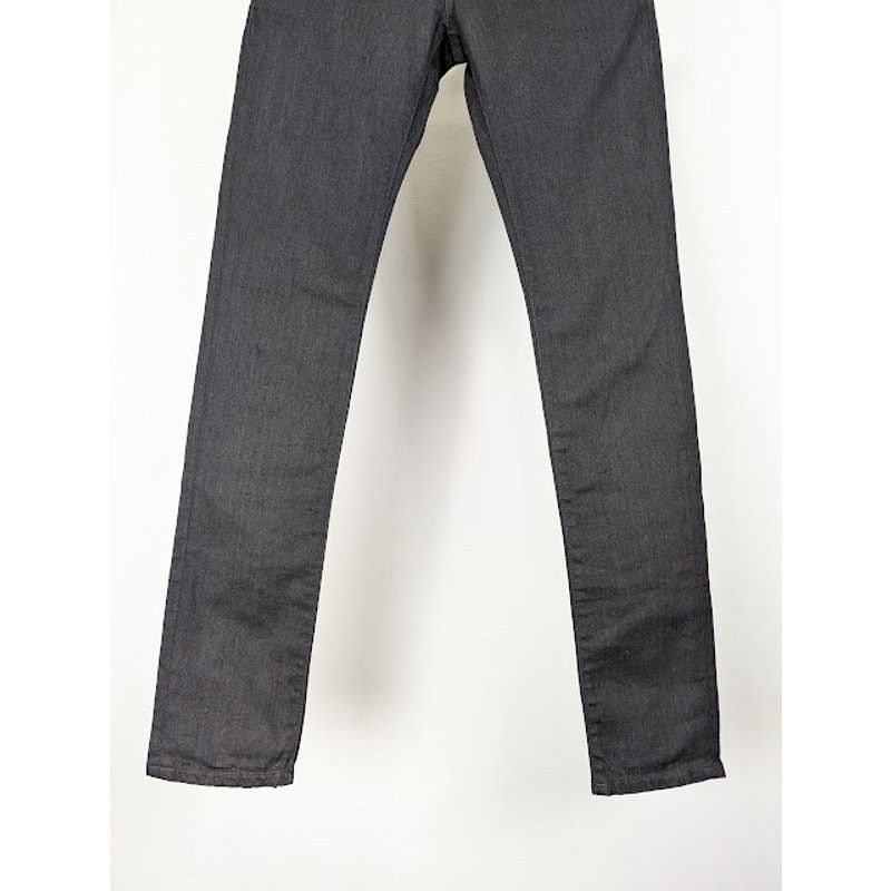 Saint Laurent Paris o1rshd1 SK 5P Low Wash Jeans in Worn Black Size US 27 - 4 Thumbnail