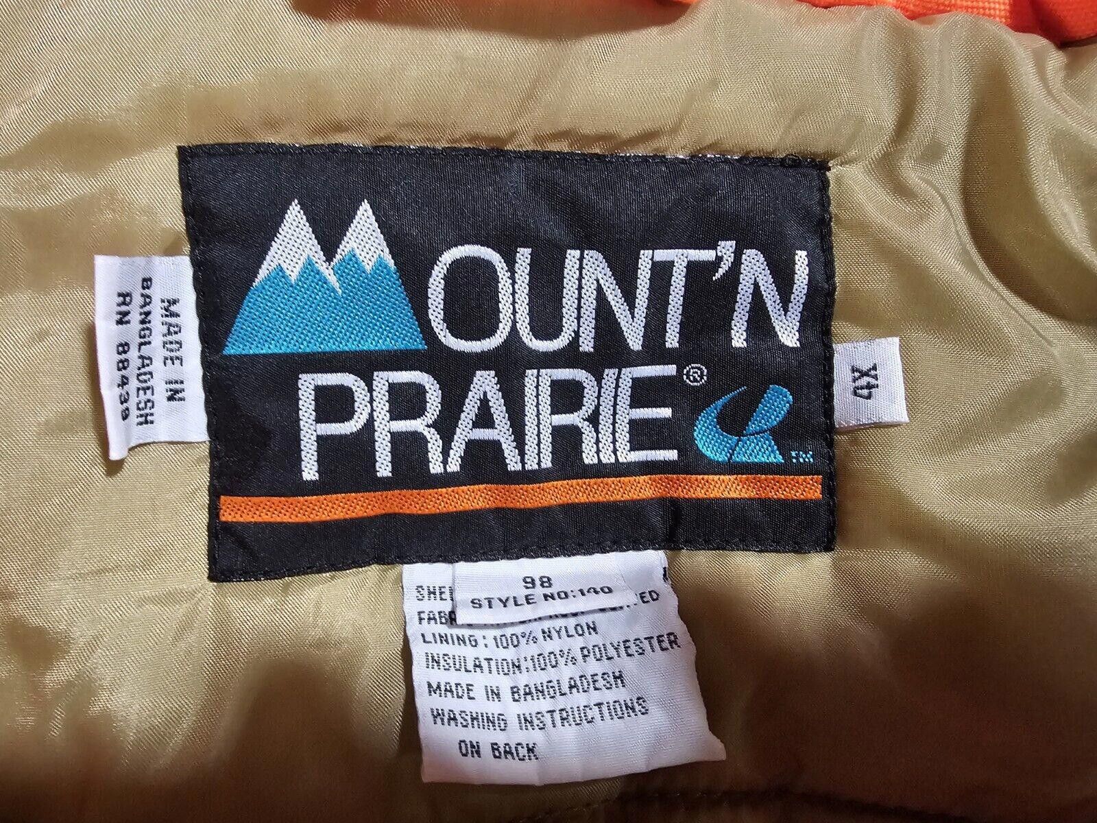 Designer Mount'n Prairie Hunting Jacket Mens 4XL Blaze Orange Vintage Size ONE SIZE - 4 Thumbnail