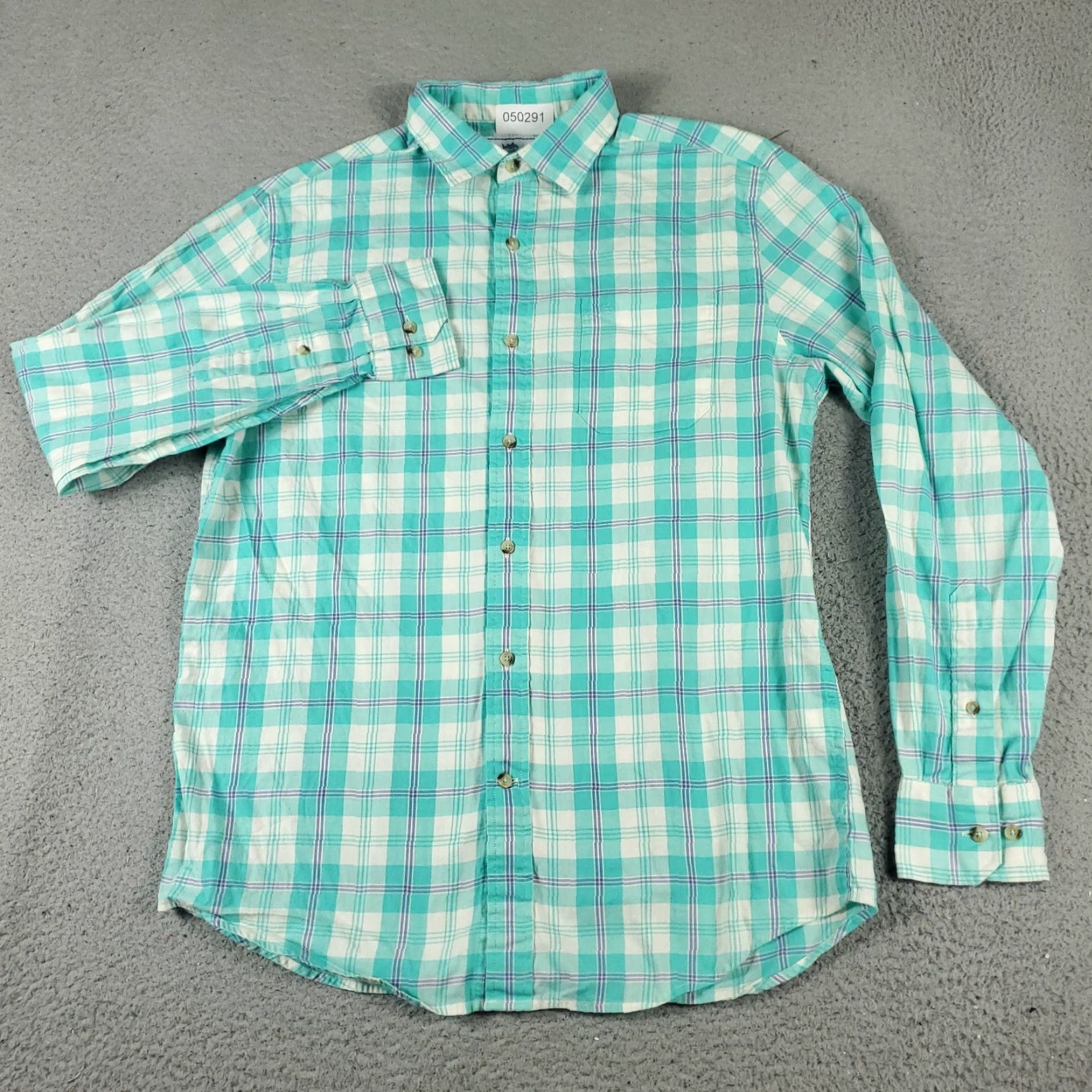 Southern Tide Southern Tide Shirt Adult Medium Blue Plaid Button-Up Long Sleeve Mens Size US M / EU 48-50 / 2 - 2 Thumbnail