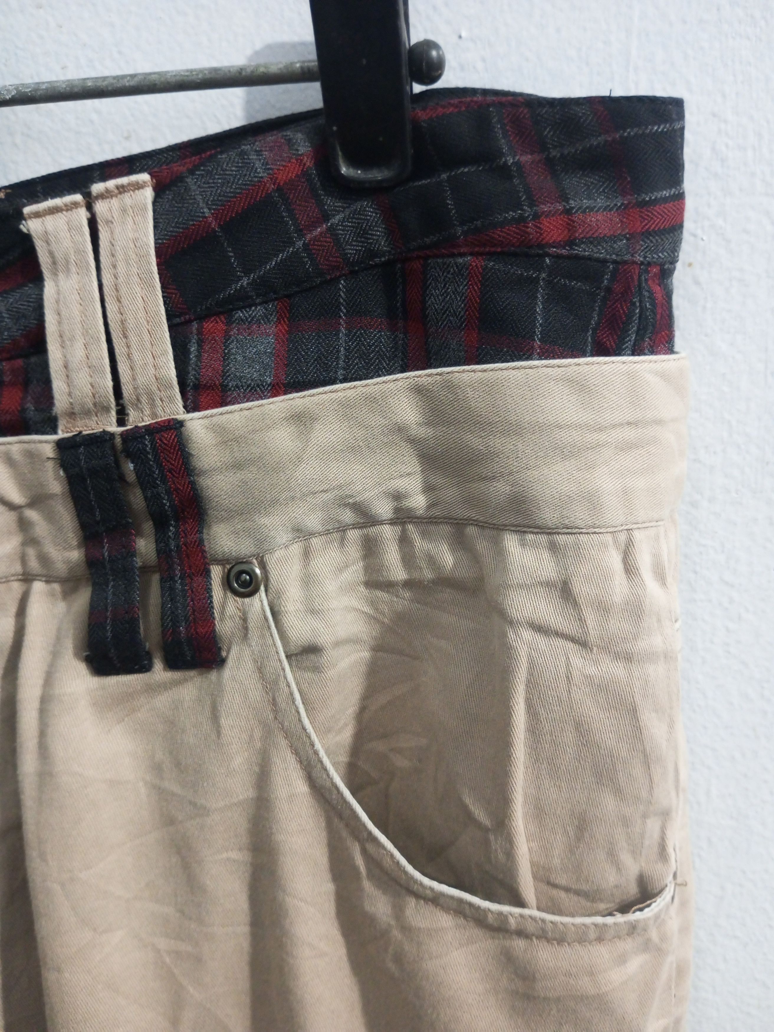Japanese Brand Japanese brand Ragout double waist chekerd pants Size US 31 - 5 Thumbnail