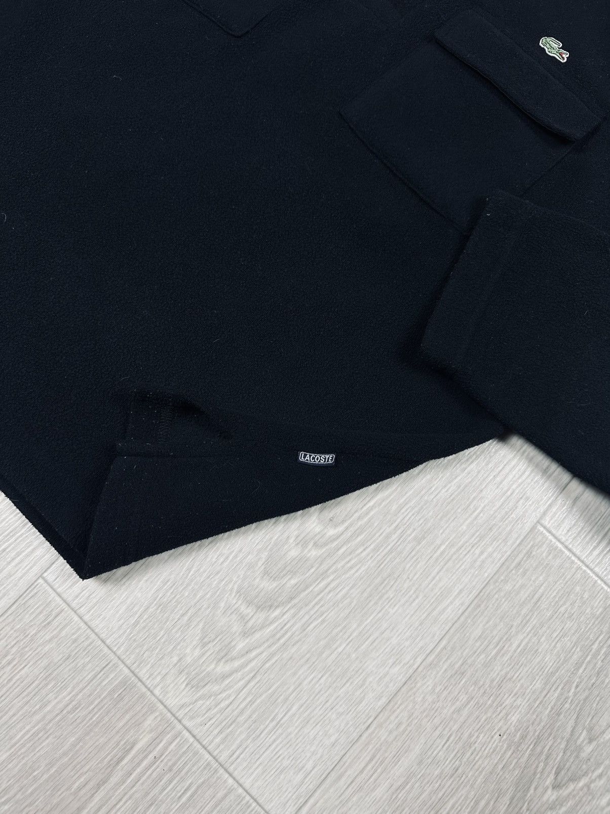 Lacoste × Vintage Vintage LACOSTE 1/4 Fleece Shirt Sweatshirt Cargo Outdoor Size US M / EU 48-50 / 2 - 5 Thumbnail