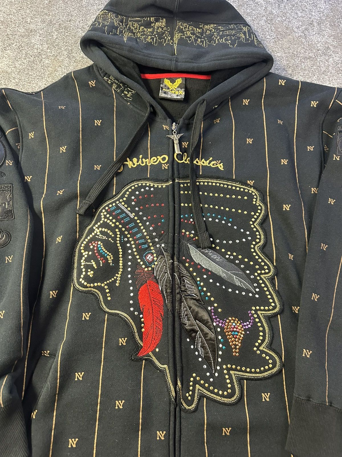 Avirex Super RARE Avirex sweater size Xl AOP Indian Head New York Size US XL / EU 56 / 4 - 6 Thumbnail
