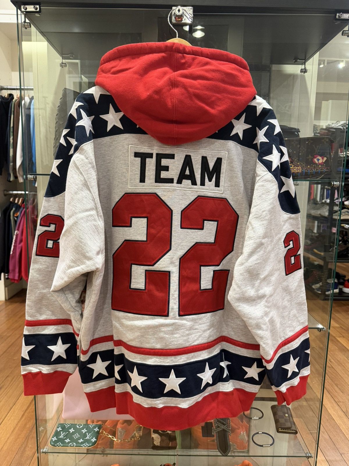 Supreme Supreme Hockey Hoodie - Grey Size US XXL / EU 58 / 5 - 2 Thumbnail